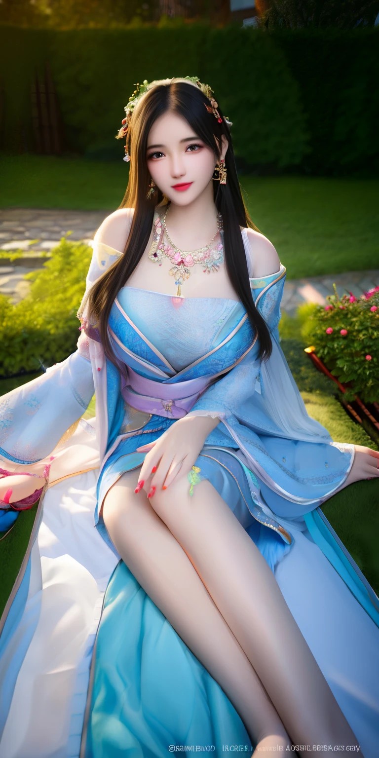 Best quality, Masterpiece, A high resolution, 1girll, Sheer silk porcelain dress, Cotton robe, hair adornments, Smile, Closed mouth,Lips, dress,hair adornments, necklace, jewelry, Chinese clothes, Long hair, Earrings, Detailed beautiful eyes,detailed eyelash, Beautiful face,after sexing_Body, Tyndall effect,Photorealistic, rim lit, twotonelighting,(highdetailskin:1.2), 8K  UHD, Digital SLR, Soft lighting, High quality, voluminetric lighting, candid, photographed, high resolution, 4K, 8K, Bokeh, on the garden, Falling snow, winter