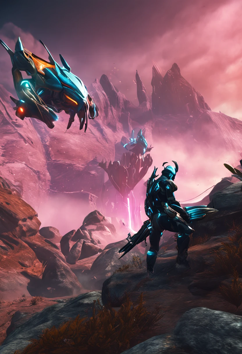 A warframe with one feather, igual o Saci