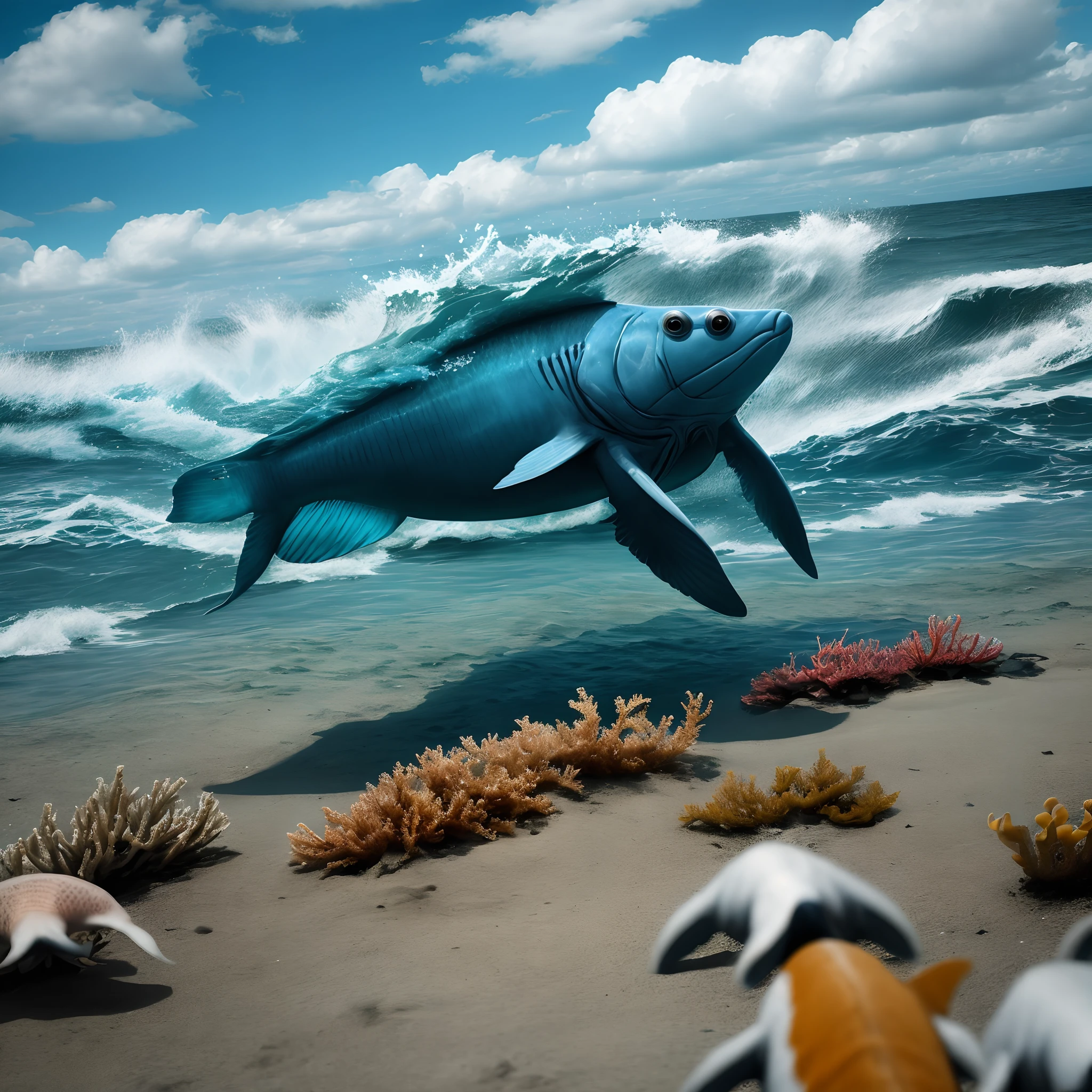 Marine life on the road