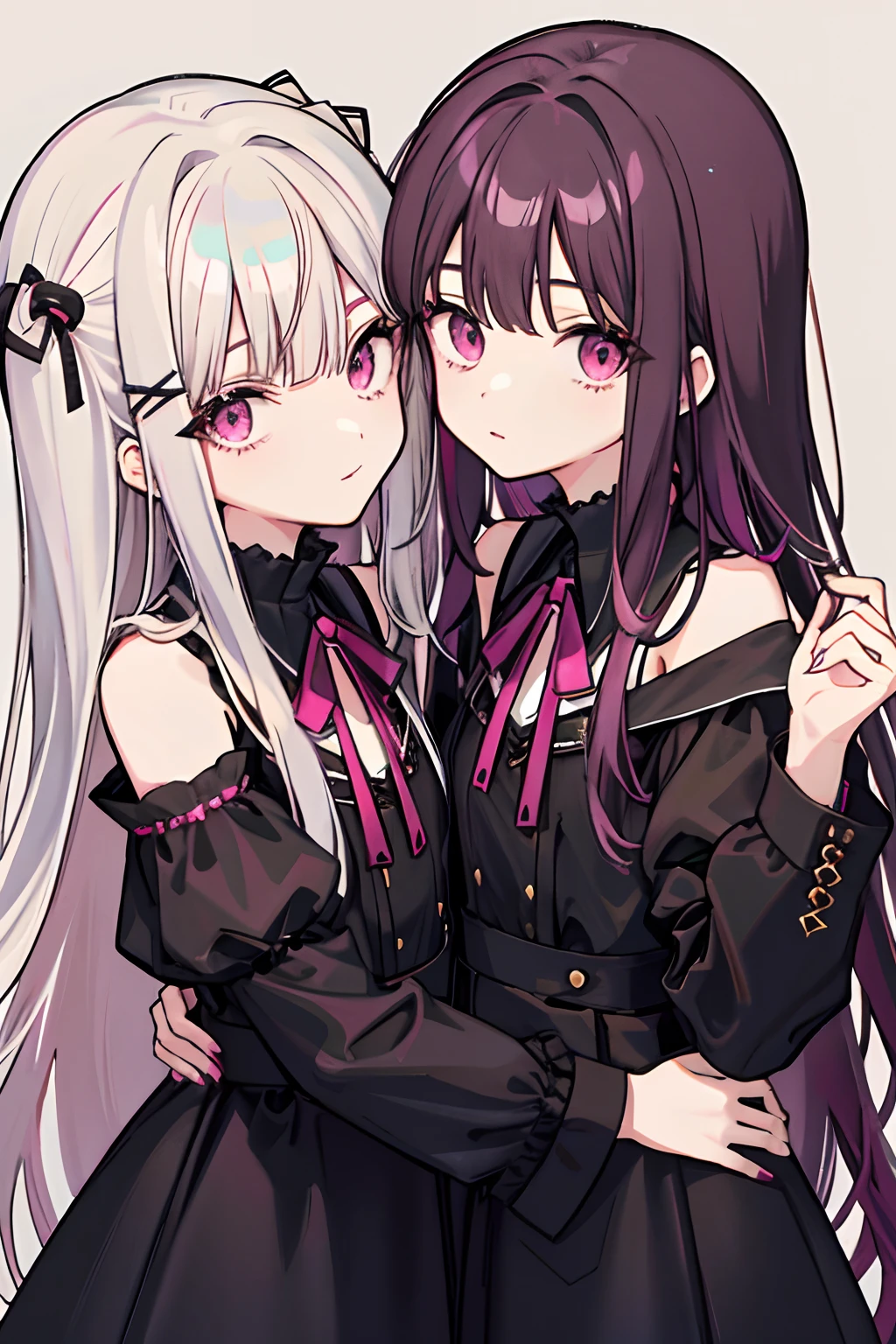 ,twincest,whaite hair,stocklings,Sister mature female dressed in black,My sister Lori is cute with pink hairpins,