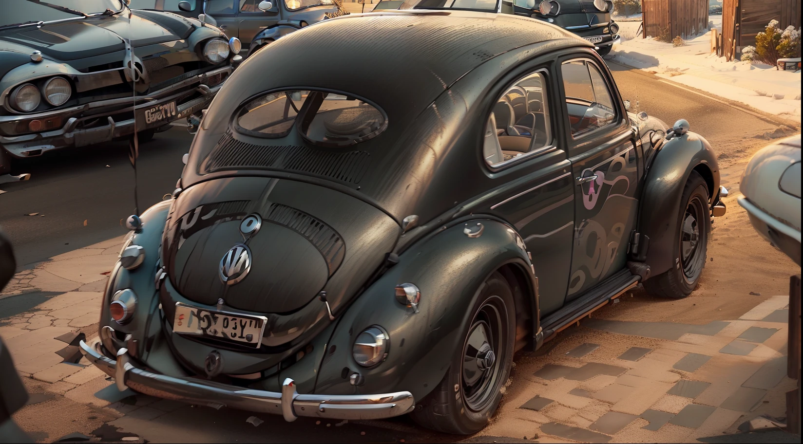 THERE IS A VOLKSWAGEN BEETLE YEAR 1953 ,(BLACK METALLIC PAINT), Wheel Variations, COR pretas E CROMADAS ,VOLKSWAGEN ESTACIONAMENTO, Carrinha, Bullies, Carrinha, Driving a VW van, FUSCA PRETA VW em uma rua, foto do perfil,( esquema de cores preto,(PRETO Ninja vibe vintage, 4 0 9 6, ben lo, 1953, Campista, hippie, Vindima - W 1 0 2 4, visual vintage