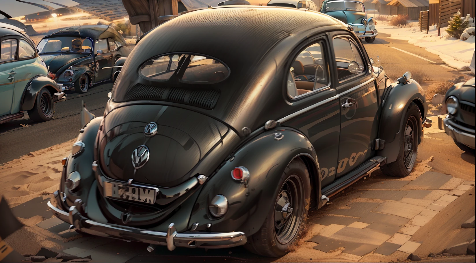 THERE IS A VOLKSWAGEN BEETLE YEAR 1953 ,(BLACK METALLIC PAINT), Wheel Variations, COR pretas E CROMADAS ,VOLKSWAGEN ESTACIONAMENTO, Carrinha, Bullies, Carrinha, Driving a VW van, FUSCA PRETA VW em uma rua, foto do perfil,( esquema de cores preto,(PRETO Ninja vibe vintage, 4 0 9 6, ben lo, 1953, Campista, hippie, Vindima - W 1 0 2 4, visual vintage