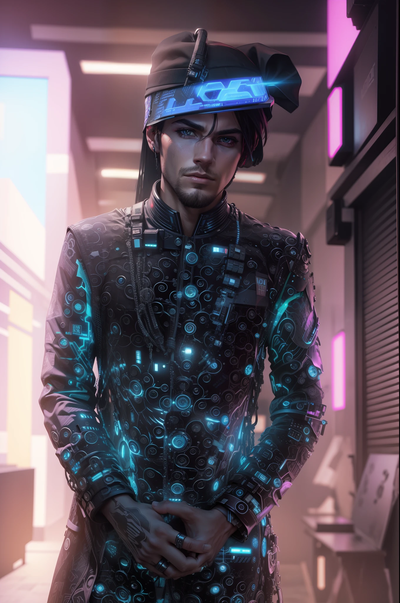 change background cyberpunk, handsome boy, realistic face, 8k, ultra realistic,
