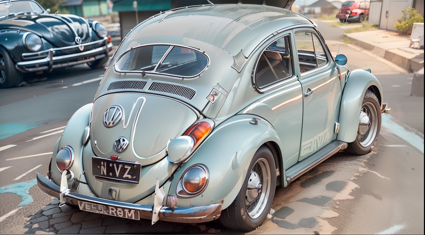 THERE IS A VOLKSWAGEN BEETLE YEAR 1953 ,(PINTURA  PRETA ,PRATA), Wheel Variations, COR pretas E CROMADAS ,VOLKSWAGEN ESTACIONAMENTO, Carrinha, Bullies, Carrinha, Driving a VW van, FUSCA PRETA ,PRATA VW em uma rua, foto do perfil,( esquema de cores preto,(PRETO Ninja vibe vintage, 4 0 9 6, ben lo, 1953, Campista, hippie, Vindima - W 1 0 2 4, visual vintage