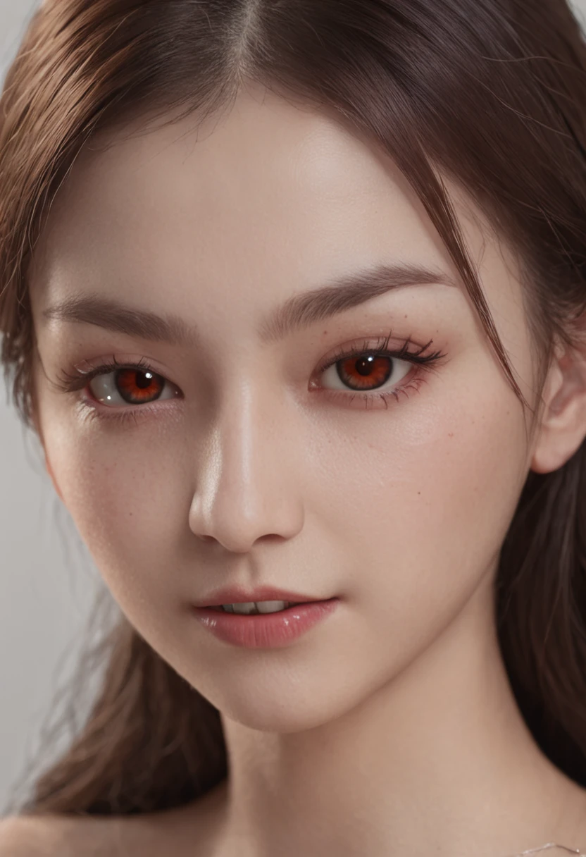 Real,perfect facial features,realistic skin texture,Cute vampire girl,Splitting close-up,head portrait,with mouth open,(See the throat:1.4),the bats,(Long fangs,:1.4),There is blood on the teeth,hairlong,(blood stains in the corners of the mouth:1.4),血,Depth of field,Dynamic blur,High Light,real light,ray traced,oc render,Hyper-realistic,beste-Qualit,8K,works of masters,Super-slim;,Detailed pubic hair,Correct anatomy,sharp focus on eyes,bokeh,Facial features are carefully depicted