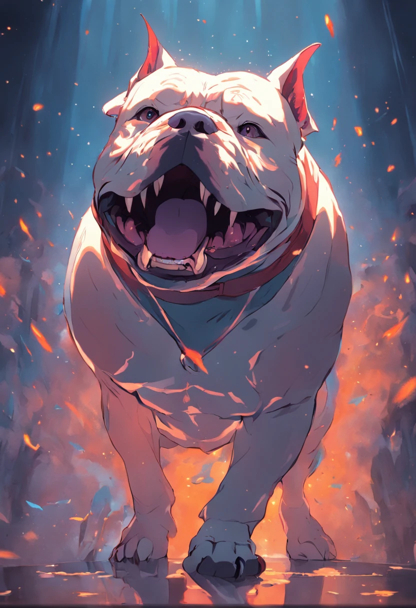 a majestic american bully dog