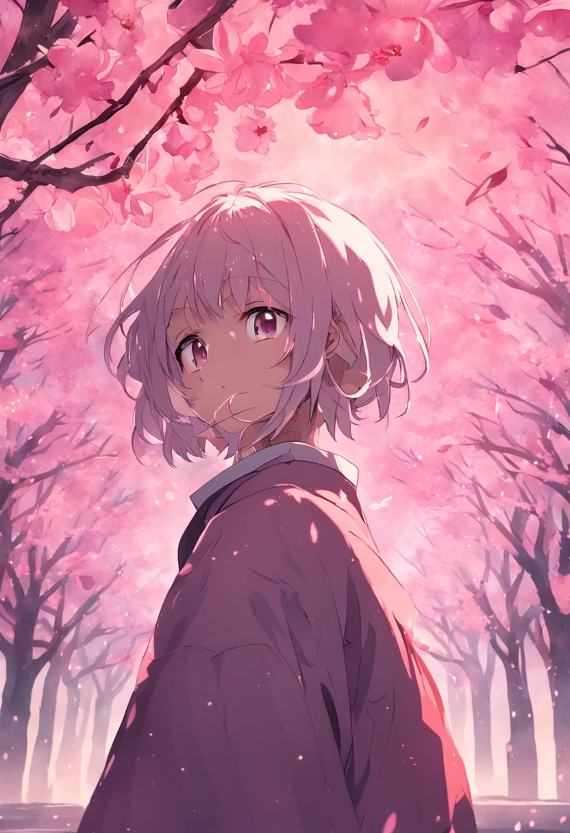 top-quality、masterpiece、natta、cherry trees、Sateen、softfocus、Fantastical、