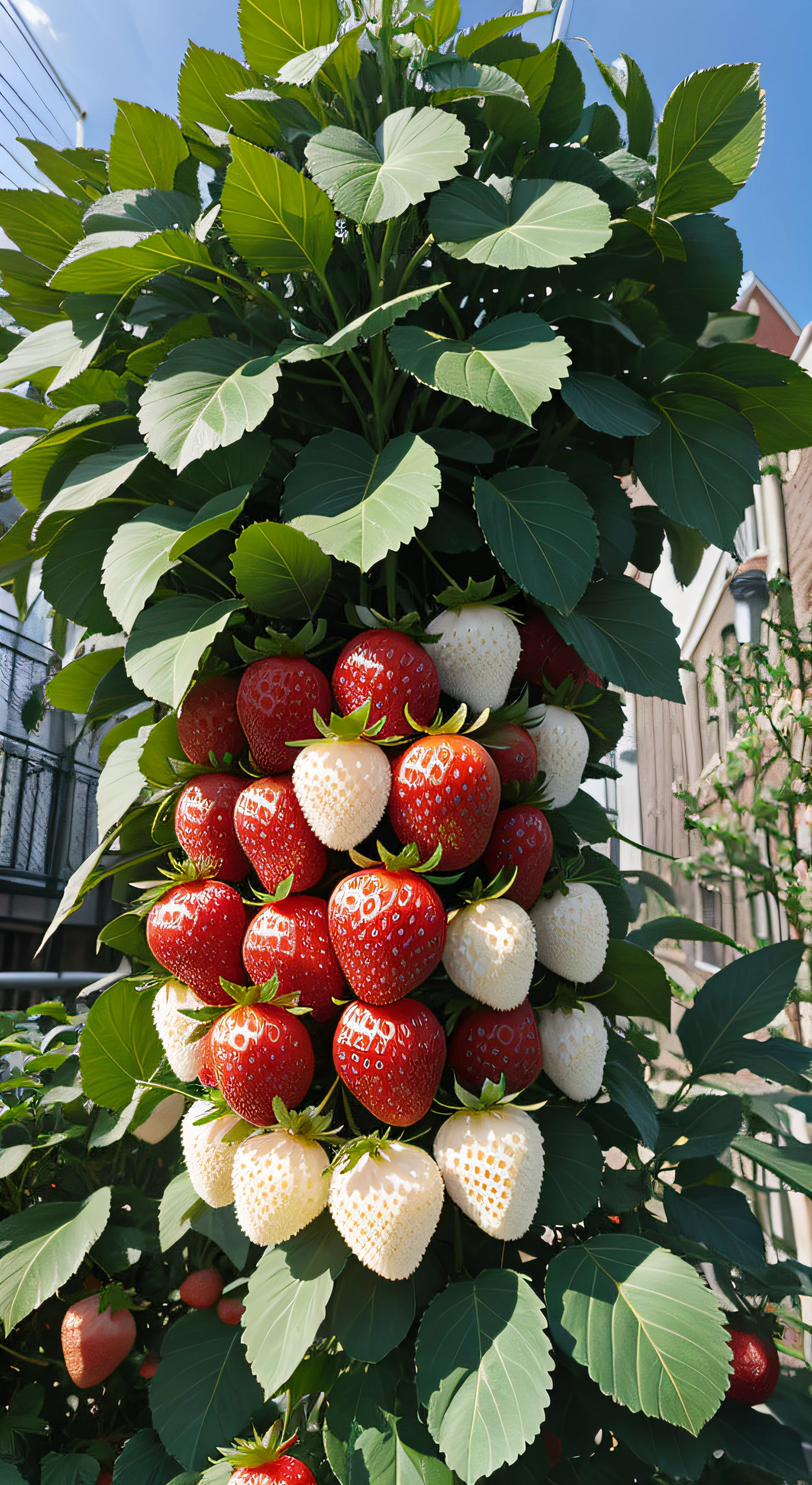 White strawberries