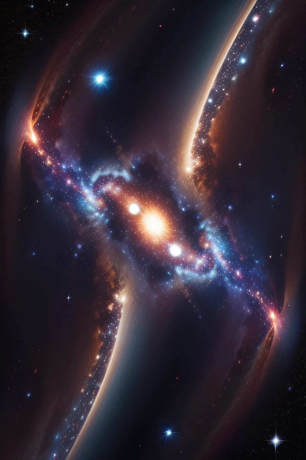 View of the universe, Revealing distorted galaxies, intergalactic