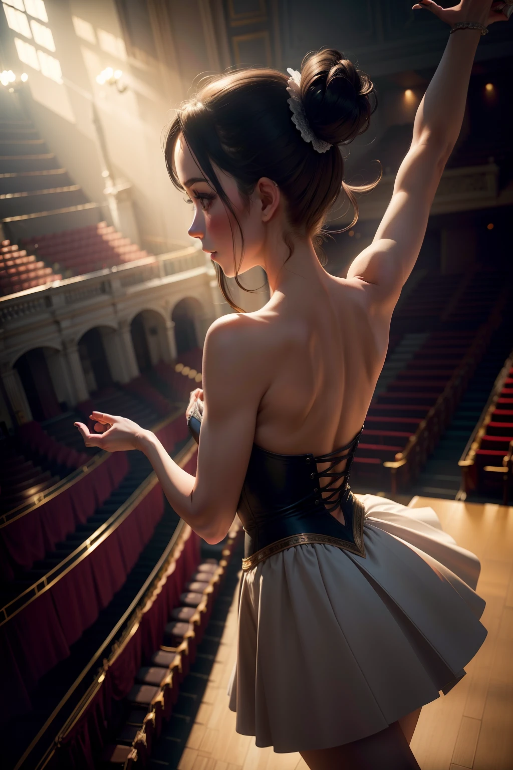 Ballet girls,Back Shadow,In the Grand Theater,Brilliant auditorium