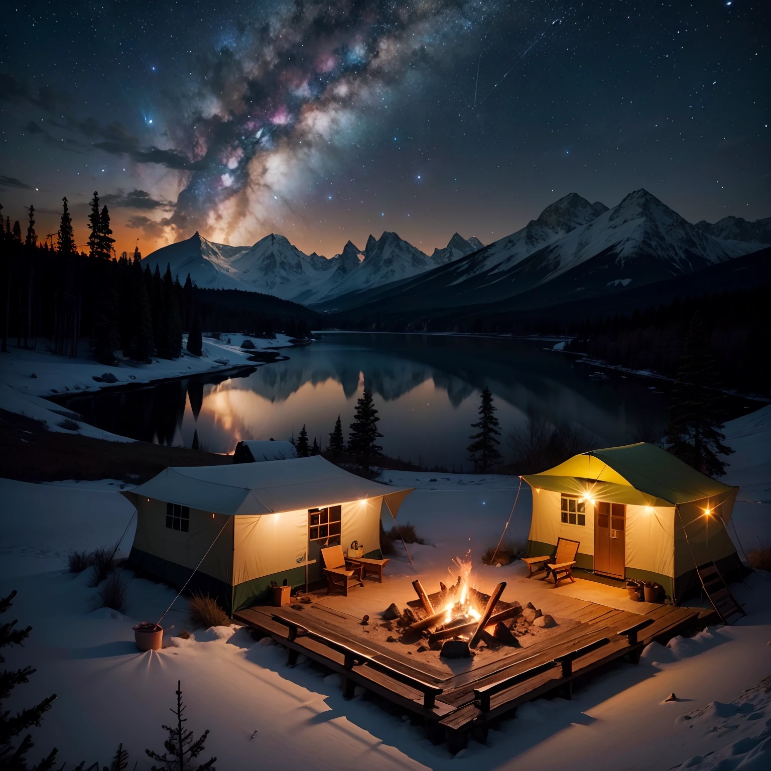 camp, night, night sky full of stars, tranquil night, masterpiece, amazing
