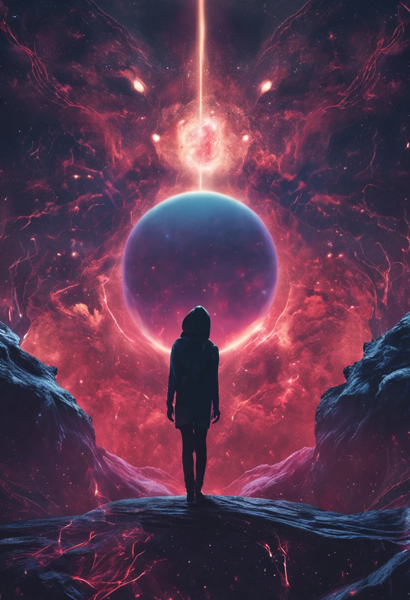 Witness the sinister dance of a dark celestial being – she is Astrarra, o Devorador de Mundos. Packing planets in your hands, It consumes worlds to maintain the fragile balance of the universe