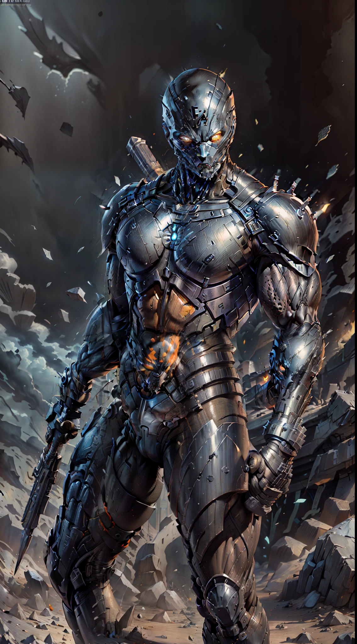 deathstroke is the new mutants in deathstroke, inspired by Rob Liefeld, jason fabok, jason fabok. greg staples, , comic book character, david finch, some orange and black, textless, by Rob Liefeld, cover shot, inspired by Kanō Hōgai, inspired by Jim Lee, sword