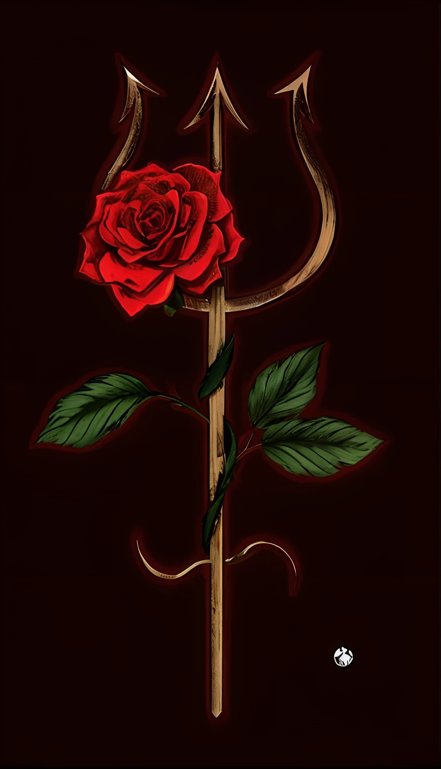 A closeup of a rose on a wooden stick with a devil's head, rosa vermelha, Rosses, crescendo de uma rosa gigante, Rosen Maiden, Directed by: Andrei Kolkoutine, ✏️🎨, tatuagem de rosa, foice, Album art, she is the queen of black roses, Directed by: Anna Füssli, foto de perfil, foto de perfil, Rosa