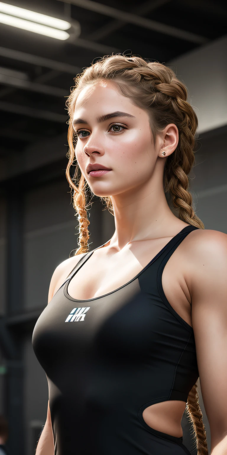 Beautiful mature Swedish college girl, track equipment, off-field, ((toned)), realistic, photography, masterpiece, realistic, realism, photorealism, high contrast, photorealistic digital art trend Artstation 8k HD High Definition Details realistic, detail, realistic skin texture, plain black athletic wear, ultra detailed, full body, realistic skin texture, armature, Top Quality, Ultra High Definition, (Photorealism) (1.4), High Resolution, Details, Raw Photography, Re Sharp, Riege Fries Nikon D850 Film — Stock Photos 4 Port of Kodak 400 Camera F1.6 Lens Rich colors Ultra-realistic Realistic Realistic texture Dramatic lighting Unreal Engine Art Station Trends Cinestir 800, (face portrait), curly hair in braids,