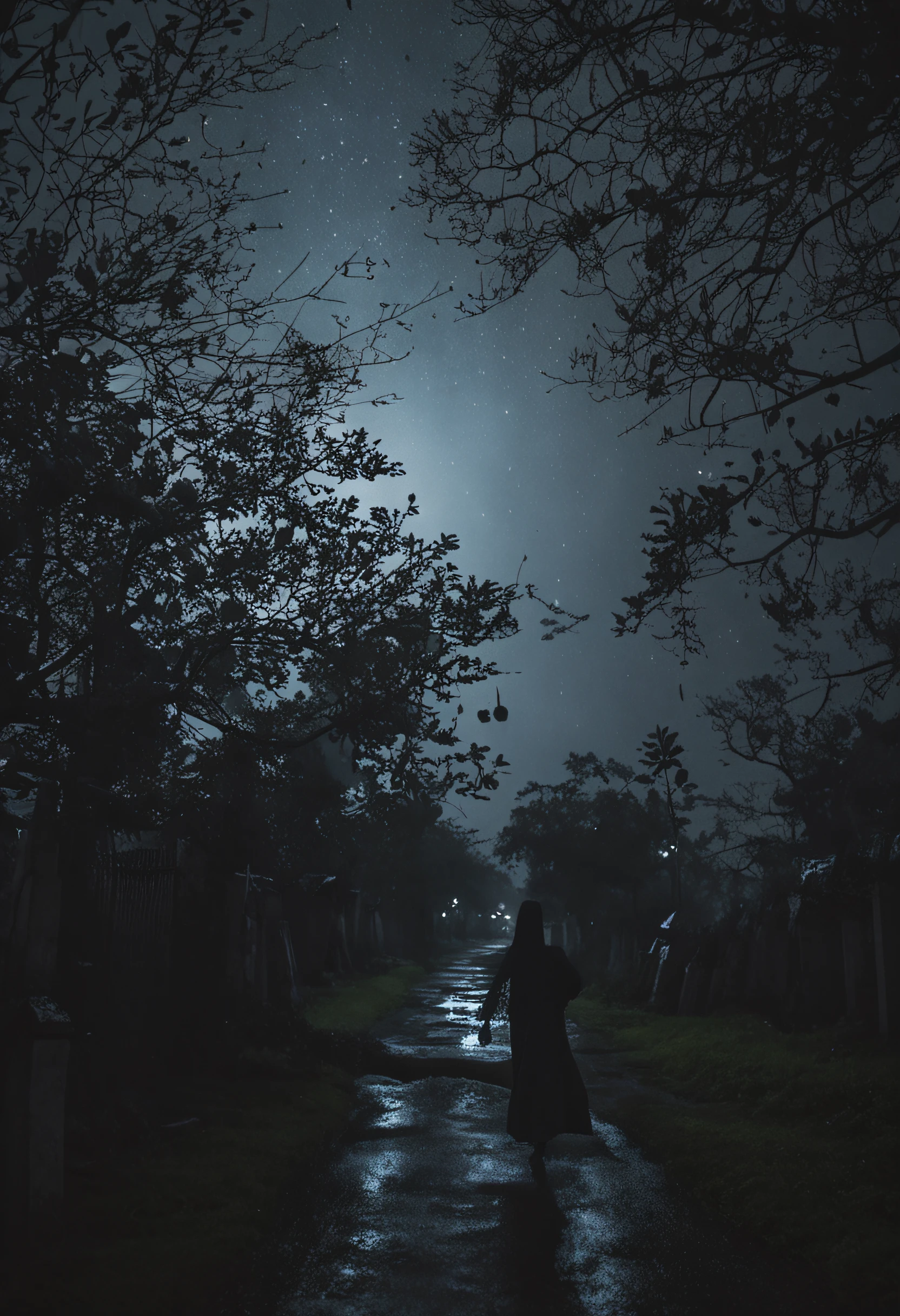 deep in the night,It started raining,Hit on the leaves,Si Si Soso,Such as a lonely ghost walking at night,The wind whimpered,Like a cry,It adds a spooky atmosphere to this unusual night。
Village head path,A blurry figure loomed in the wind and rain,Get out of the village,Went straight up the back mountain,Walked into a cemetery。
This cemetery is the ancestral village of the Ye family,Buried are the dead ghosts of the Ye family for hundreds of years。The black shadow finally came to a grave without a monument,A conjuring banner is inserted into the grave,Ghost hands generally swagger in the wind。