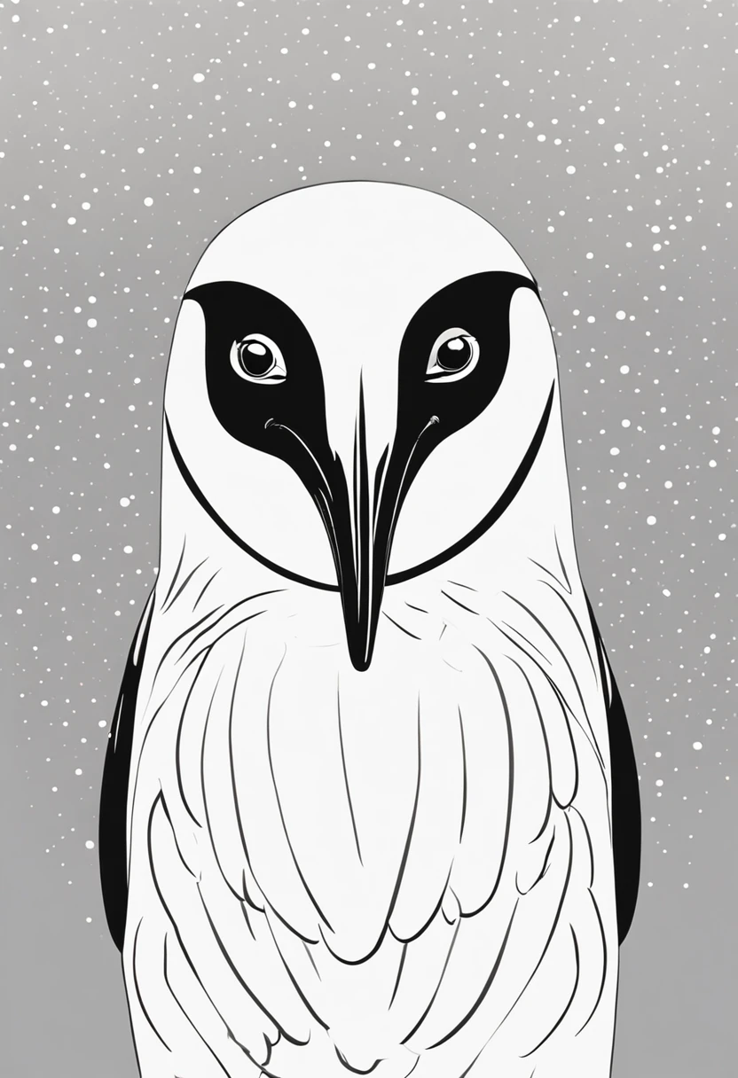 Crea un logotipo que adopte un estilo muy simplificado y lindo, using clean lines and basic shapes to represent the charming features of Emperor penguins' close-up faces, Rey, Magellanic and Papua. Focus on emphasizing the tenderness of penguins through minimal details, como sus ojos expresivos y tiernos, y sus picos. While maintaining the overall minimalist and endearing style all within a circle.