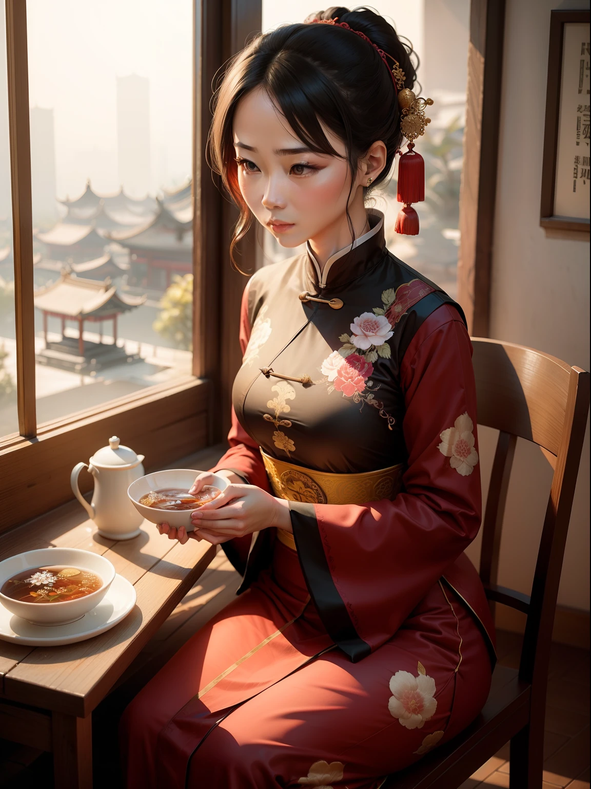 woman, China, ancient, traditional