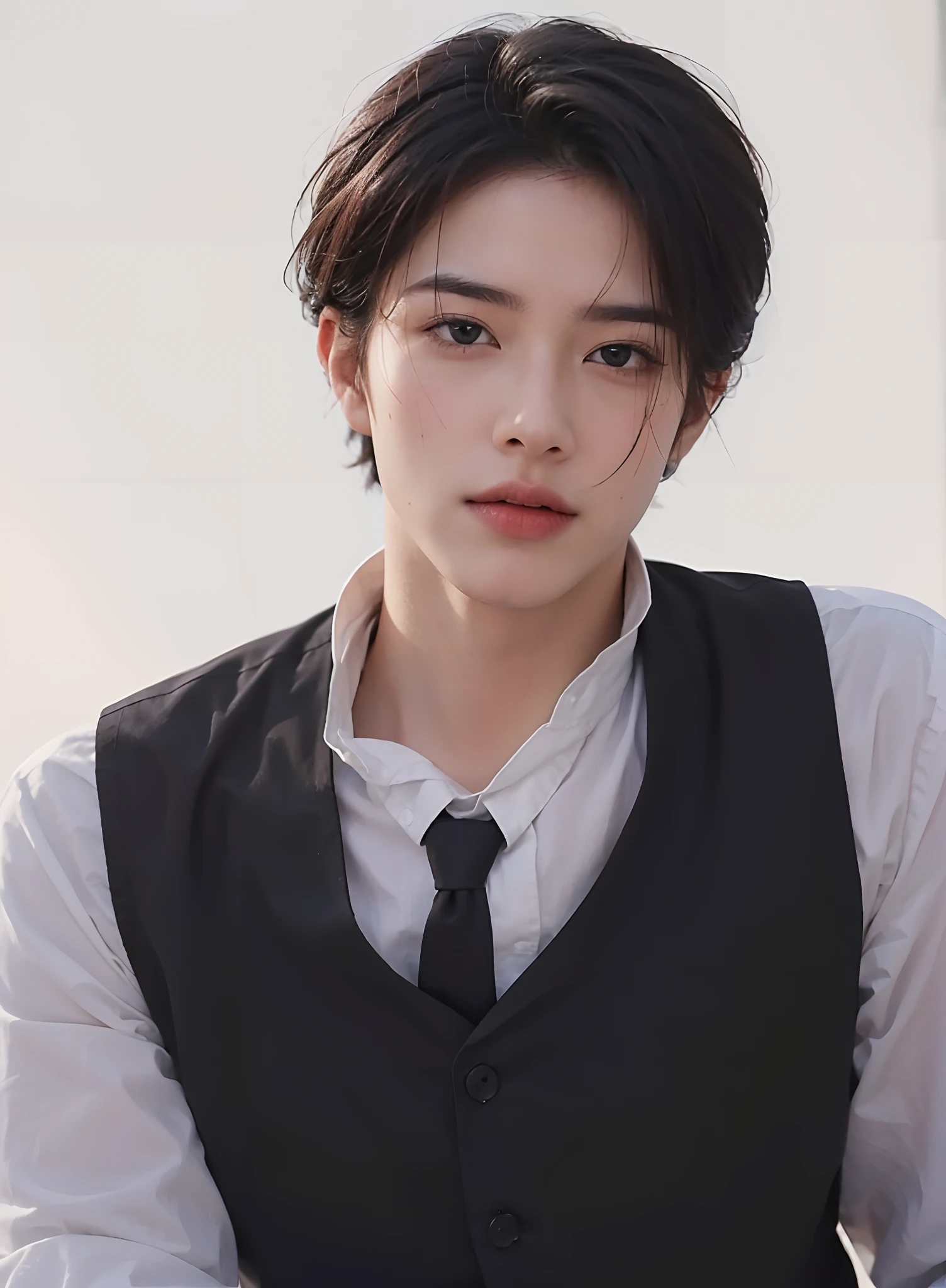 A man,primitive, Masterpiece, ultra fine photos, Best quality, Ultra-high resolution, Realistic, Sunny, full-body portraits, Amazing man, Dynamic posture, exquisite face, Vibrant eyes, Very detailed background, Detailed face, detailed tidy background, Gorgeous, High detail skin, Realistic skin details, Visible pores, Clear focus, volume fog, 8K UHD, Digital SLR, High quality, filmgrain, Fair skin, Realism,(((Handsome man:1.4)))