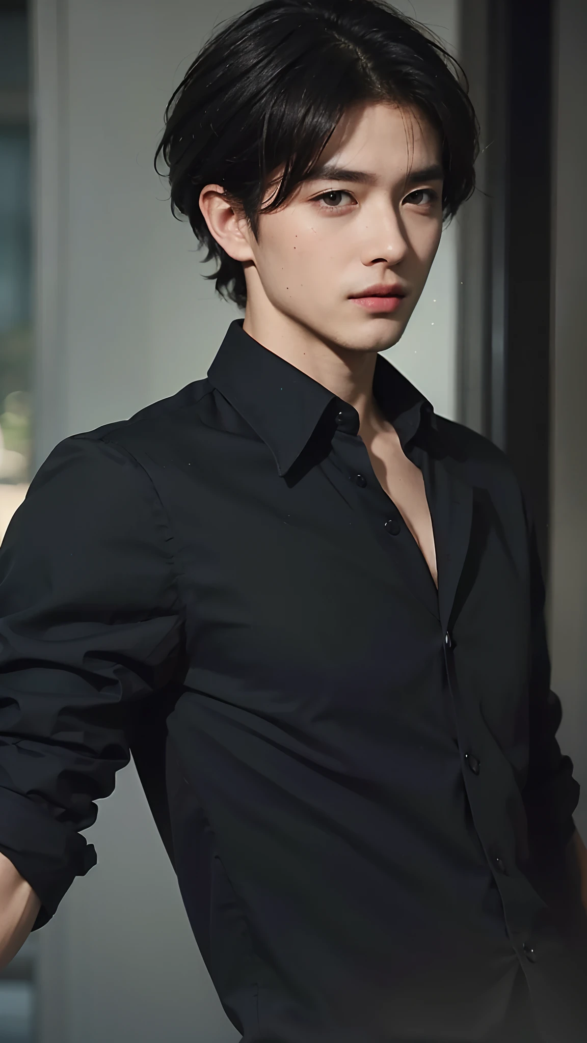 A man,primitive, Masterpiece, ultra fine photos, Best quality, Ultra-high resolution, Realistic, Sunny, full-body portraits, Amazing man, Dynamic posture, exquisite face, Vibrant eyes, Very detailed background, Detailed face, detailed tidy background, Gorgeous, High detail skin, Realistic skin details, Visible pores, Clear focus, volume fog, 8K UHD, Digital SLR, High quality, filmgrain, Fair skin, Realism,(((Handsome man:1.4)))