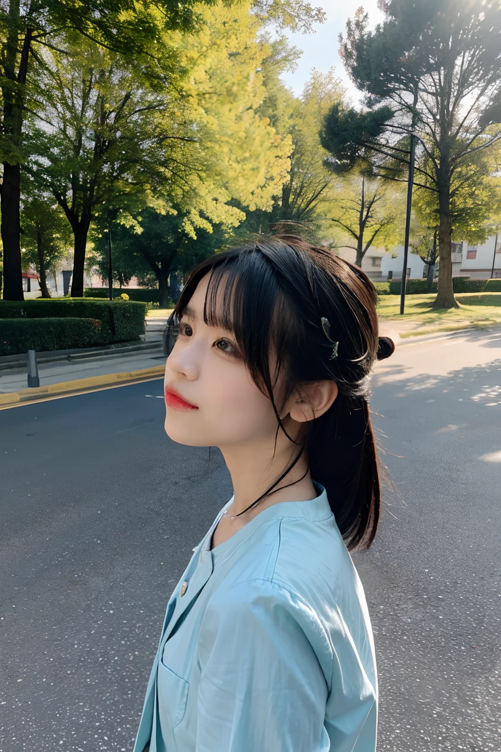 a photo portrait of ion___chu___, outdoor, sunny day