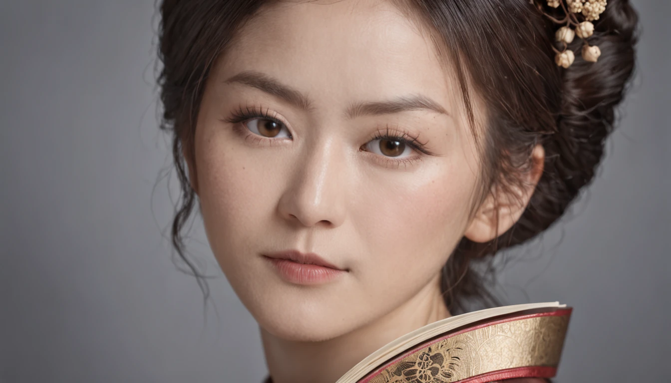 japanese classic writer, book in hand