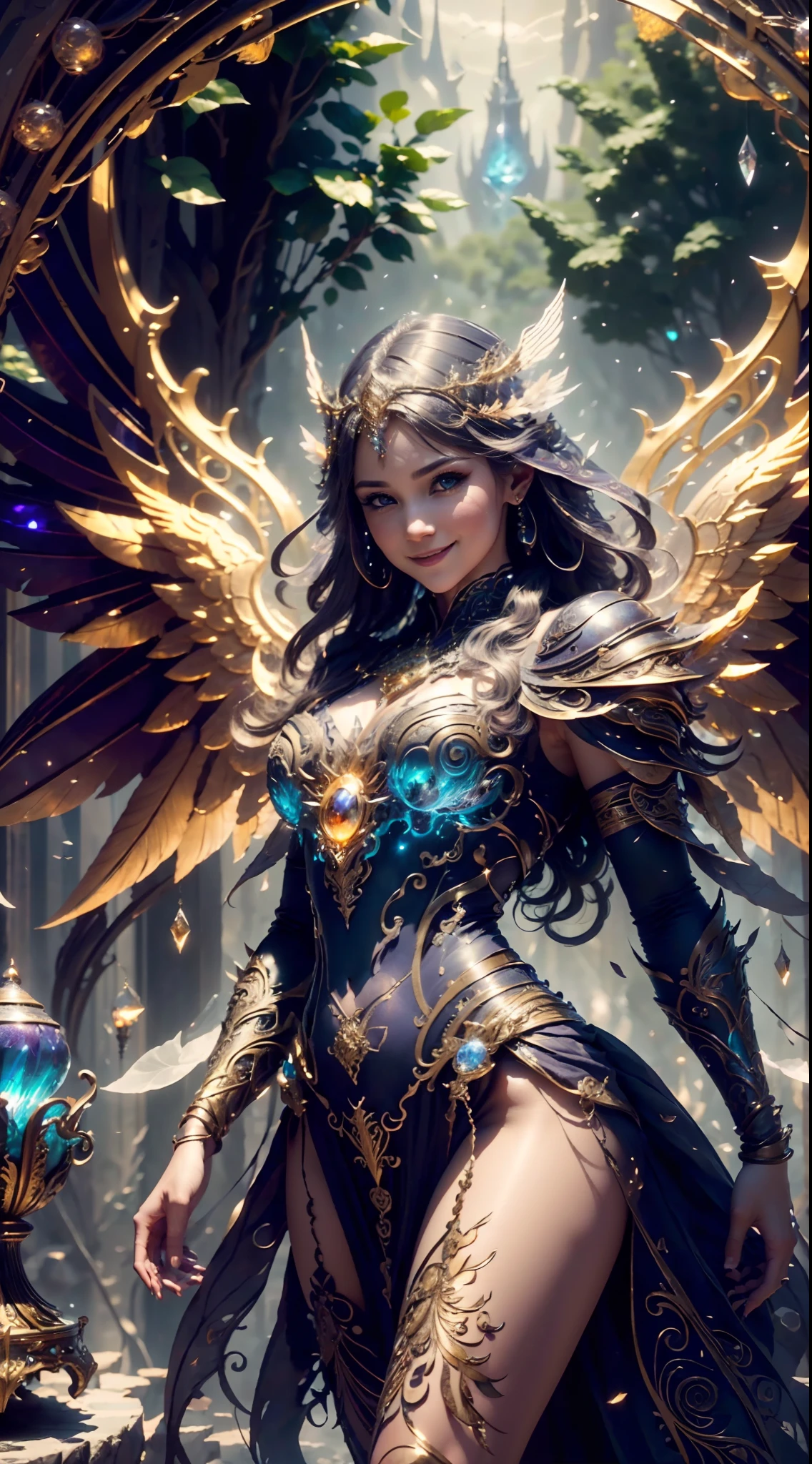 (Cinematic Photo:1.3) from (Realistic:1.3), (Smile:1.3) (Cinematic Photo:1.3) from (Realistic:1.3), (Magic Photo:1.3) from (Realistic:1.3), (Proud:1.3),  female mirror angel, angel wings, Intricate Surface Detail, Crystal Core, Bejeweled, Delicate close-up dress, Highly detailed fantasy character, Stunning community, Intricate décor, Detailed fantasy digital art, cgsociety 9, behance fantasy art, 4k detail  fantasy, detailed fantasy art, 8k high quality detail art, cgociety, Sparklecore, Hyperrealistic, Dreamlike, Ethereal Fantasy, Realistic, Fiction, Full-HD, HD, 8K, Soft Lighting, Beautiful Lighting, Incredibly Detailed, Naturalism, Land art, regionalism  , shutterstock contest winner, (zentangle:1.2), (random background:1.5), (shot with Nikon D7500 with Nikon 18-300mm lens, 1/640, f/6.3, ISO800),