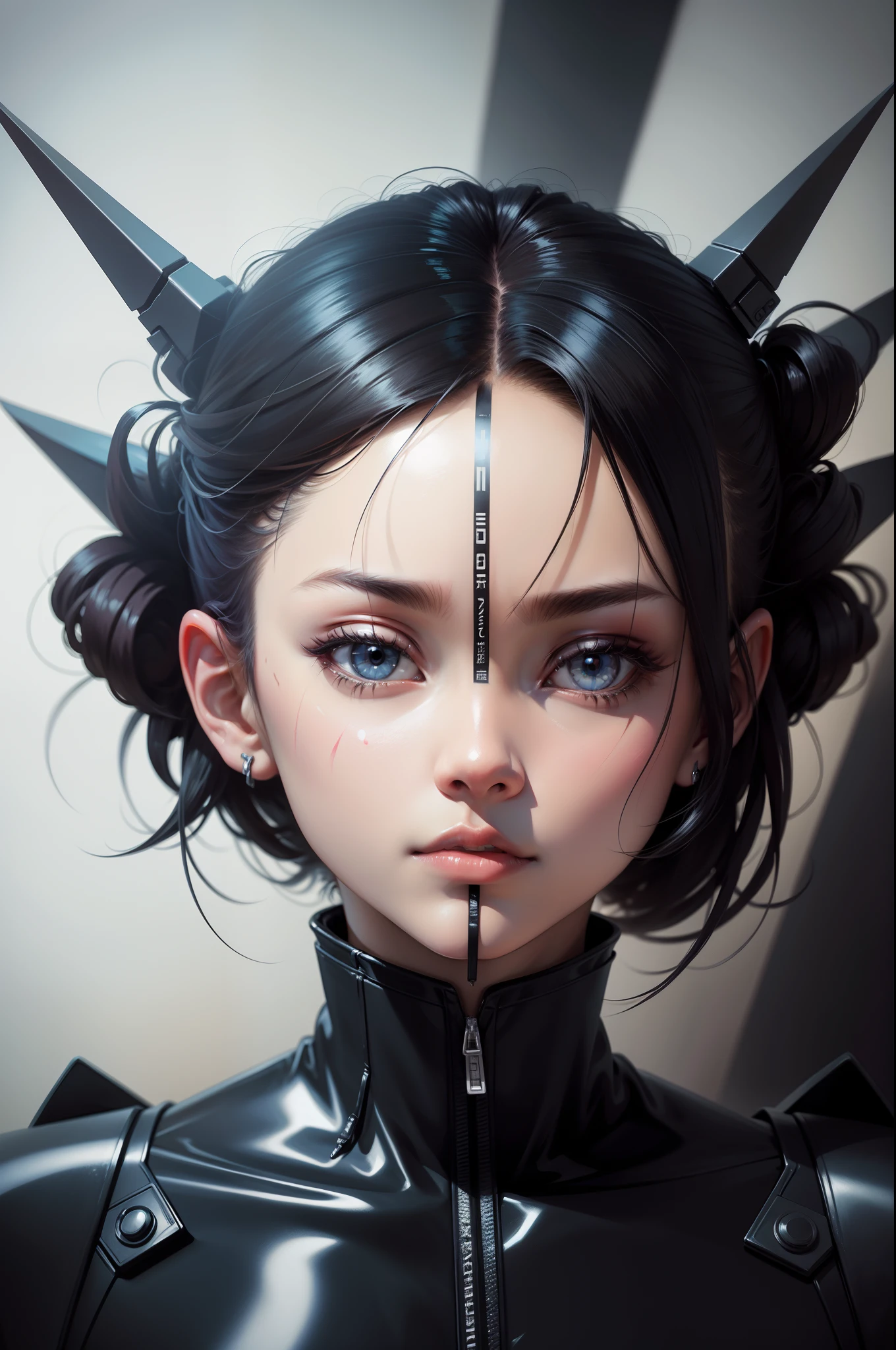 Limbo Zero,Shin Evangelion,Digital illustration,Thick coating,oil painted,Ling Poli,Portrait of a person