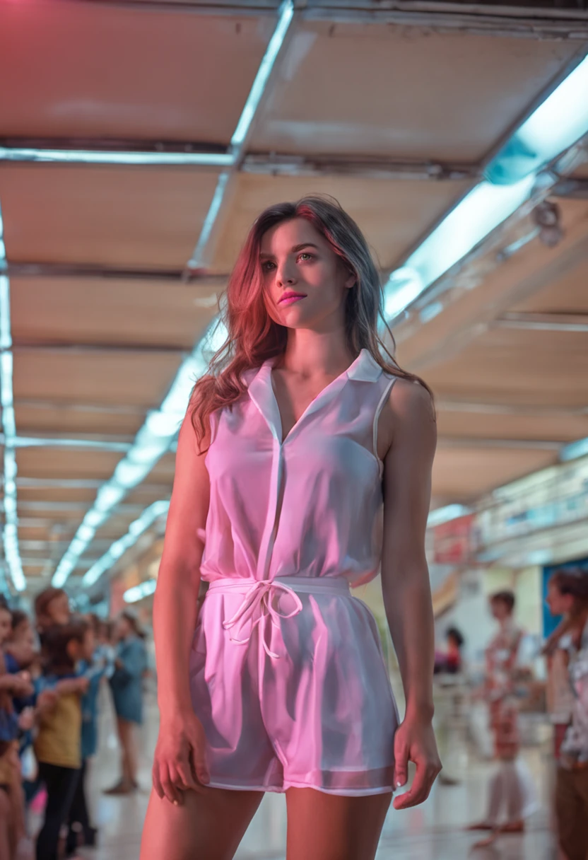 school sexy girl low short see through transparent clothes