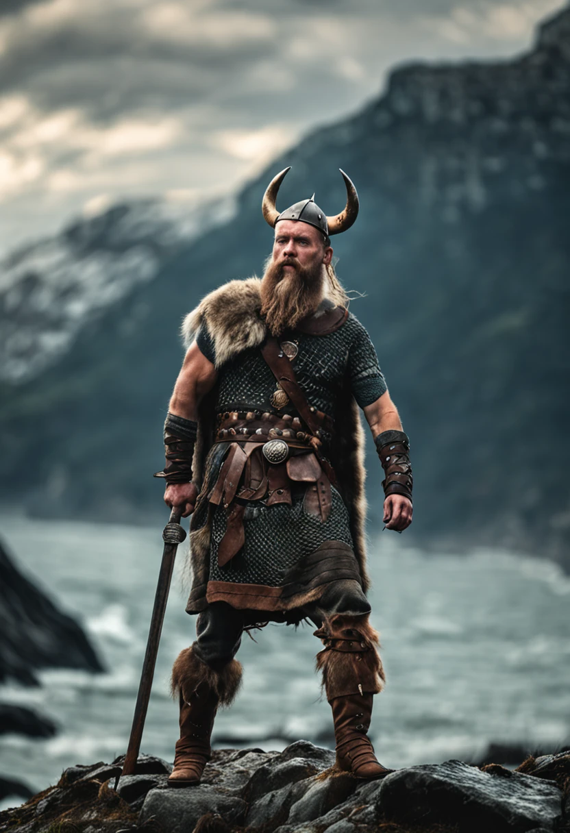 Several Viking warriors standing