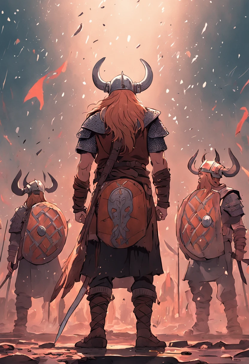 Several Viking warriors standing