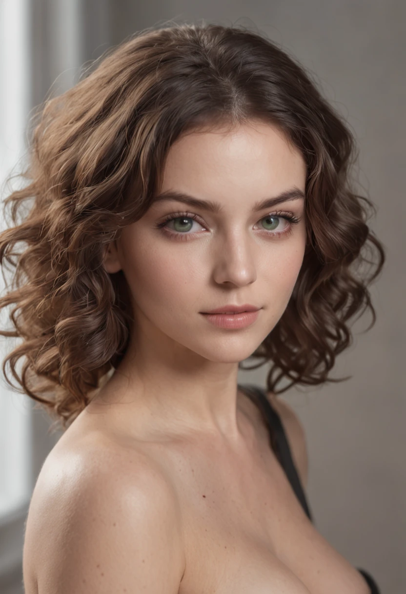 Real picture of a woman with short and wavy hairs, huge boobs, without shirt, fully naked, orgasm face, boobs out, naked, Nice ass, having sex, sex,sex, sex