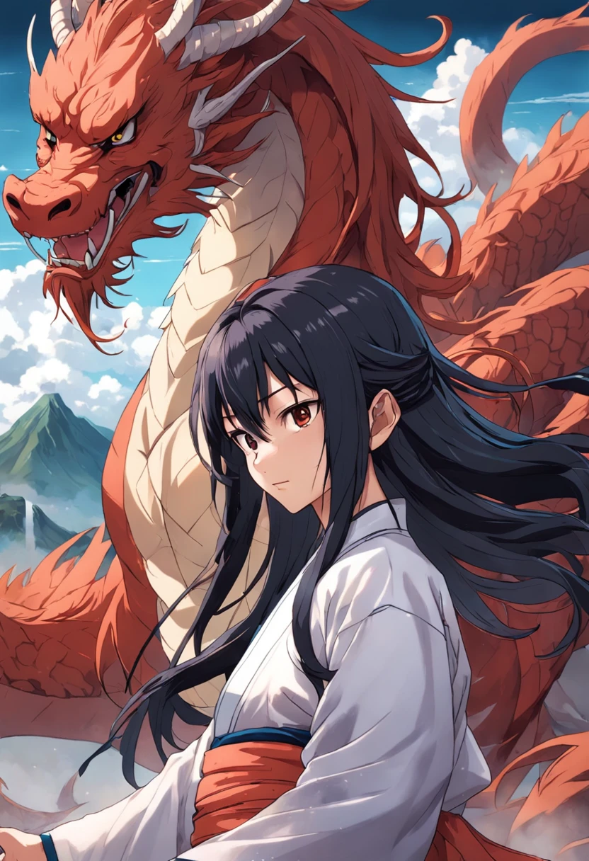 Martial arts novel Dragon Babu Gang leader Qiao Feng，Ken Takakura, Tall and strong，Long hair，The face is densely covered with short whisker roots，Darkening of the skin， Burlap