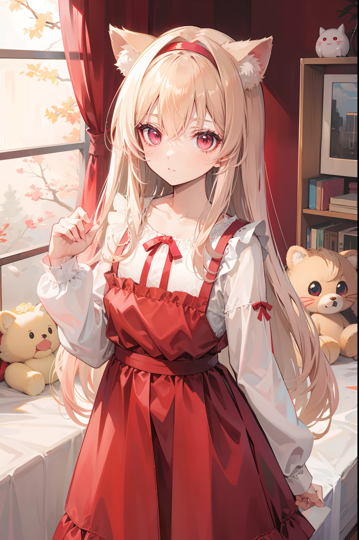 Red-pink eyes