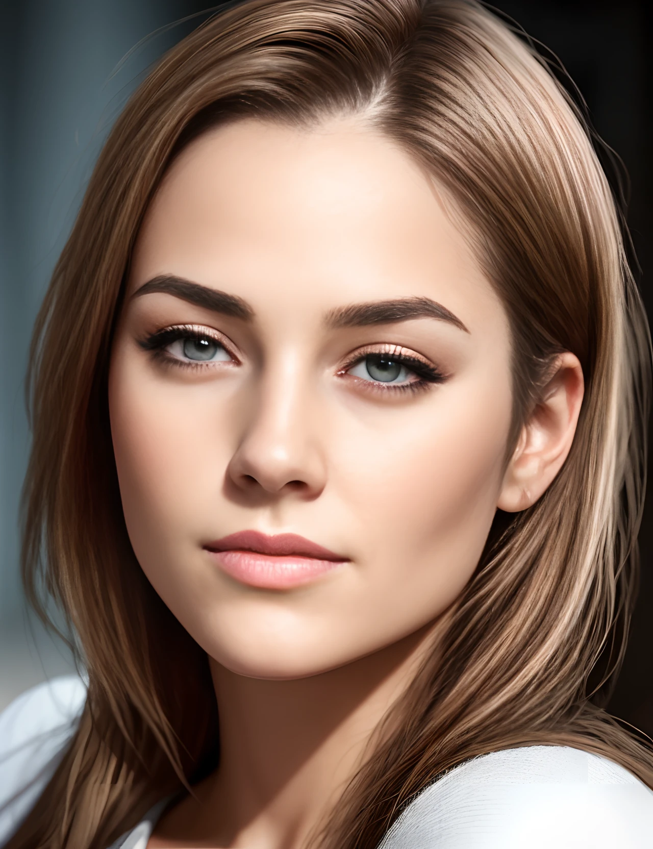 dressed, (photo realistic:1.4), (hyper realistic:1.4), (realistic:1.3),
(smoother lighting:1.05), (increase cinematic lighting quality:0.9), 32K,
1girl,20yo girl, realistic lighting, backlighting, light on face, ray trace, (brightening light:1.2), (Increase quality:1.4),
(best quality real texture skin:1.4), finely detailed eyes, finely detailed face,
(tired and sleepy and joy:0), (laugh:0), face closeup, t-shirts,
(Increase body line mood:1.1), (Increase skin texture beauty:1.1)