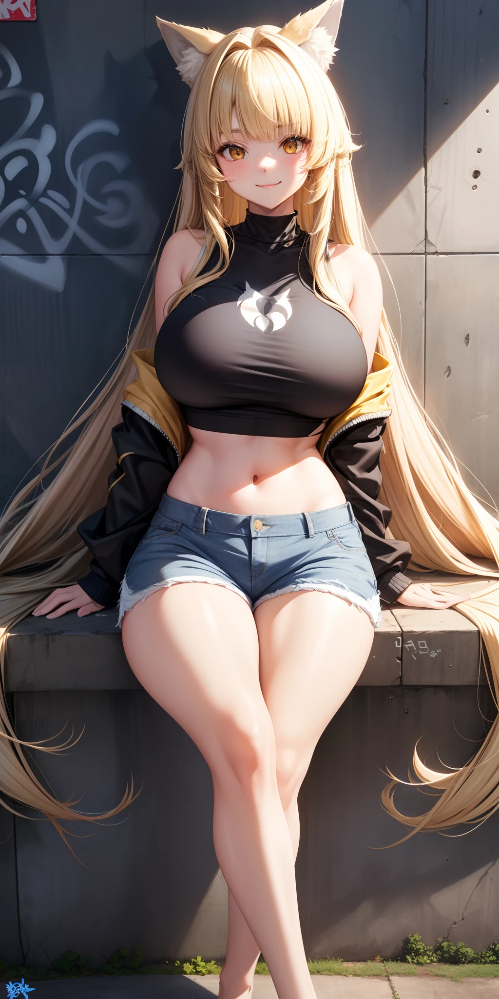 (brazilian ebony girl,sneakers,long yellow hair,thin,gray blouse,super tight pink jeans,big tits,nsfw,most beautiful woman in the world),(photorealistic:1.37,highres,ultra-detailed),(vivid colors,studio lighting),(portrait)