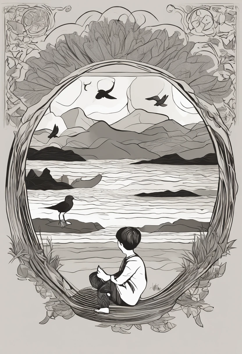 SeaArt Positive Prompt:
Embark on an emotional journey through intricate artistry: Skillfully compose a monochromatic masterpiece portraying a young black boy seated on a wooden crate amidst a serene expanse. This tender depiction captures the boy's innocence and resilience, his presence echoing a sense of quiet strength. Native Brazilian birds, including swallows, parrots, and a variety of avian natives, grace the sky above in a graceful ballet of flight. Their intricate movements symbolize the interconnectedness of nature and life.
One compassionate bird envelops the boy's face with its wings, its feathers serving as a gentle caress, imparting a profound sense of solace and connection. The boy's attire, though simple, exudes a quiet dignity, a reflection of his character. His arms rest gently by his side, and his gaze is fixed ahead, offering a glimpse into his contemplative thoughts. The surroundings are a testament to nature's harmonious beauty, as the birds gracefully weave their dance in the sky. This artwork encapsulates a moment of poignant reflection and youthful wonder, resonating with themes of resilience, unity with the natural world, and the intrinsic beauty of life's interconnectedness.
SeaArt Negative Prompt:
Capture the essence of solitude with intricate detail: Immerse yourself in the creation of a grayscale tableau, an emotionally evocative scene featuring a young black boy seated on a wooden crate against a backdrop of solitude. The careful rendering of his figure captures the boy's vulnerability and introspection, his posture embodying the weight of his solitude. Native Brazilian birds, swallows, parrots, and avian natives, form a stark yet poignant contrast against the empty backdrop, their presence a bittersweet reminder of life's complexities.
One bird, with a touch of melancholy, delicately conceals the boy's face with its wings, an embodiment of his emotional isolation. The boy's attire, modest yet symbolic of his dignity, adds depth to