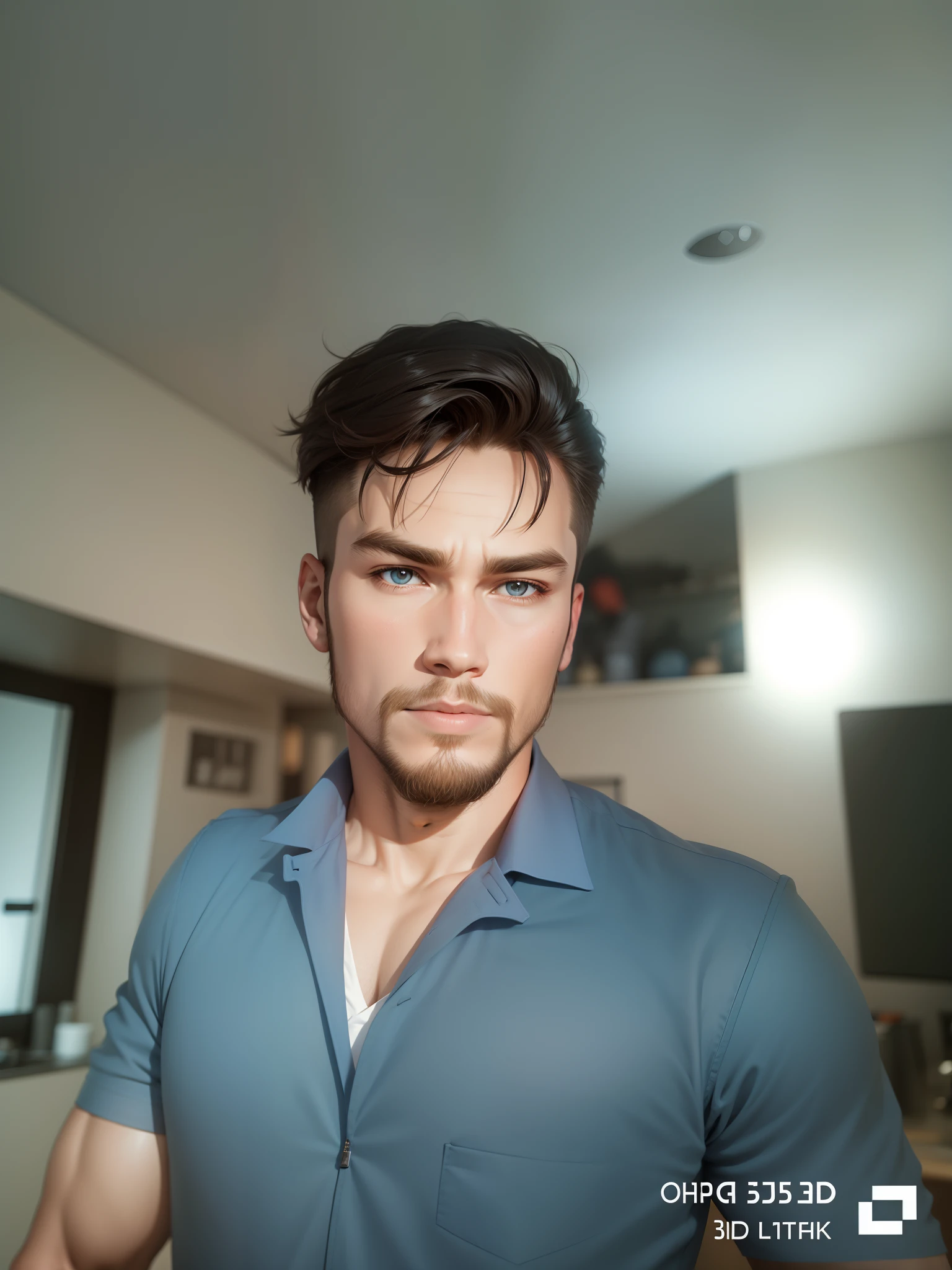 Change background, Viking 3d , handsome boy