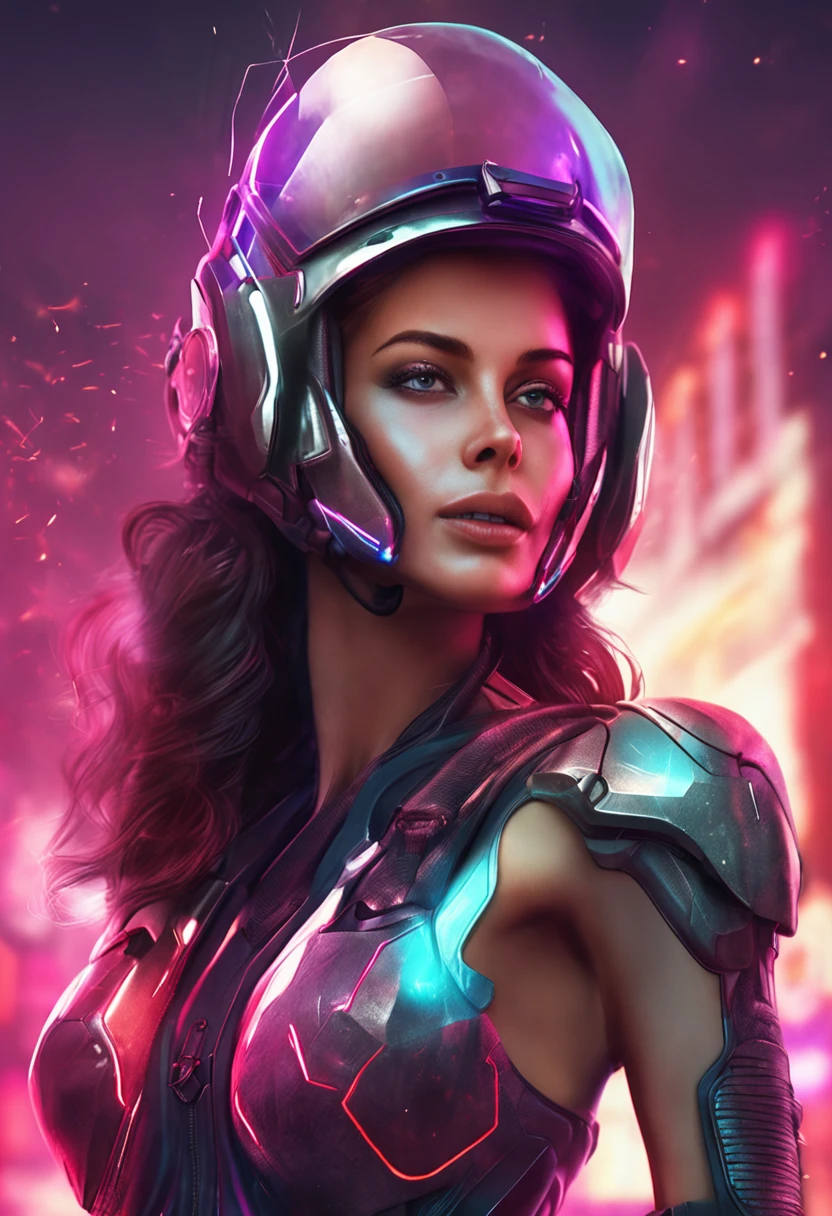 Take a photo outdoors of an amazingly beautiful woman dressed as a futuristic high-tech soldier, Has an incredible feminine form, She is amazingly ecstatic gorgeous, stunningly attractive, stunningly attractive, Digital painting, Digital illustration, Extreme detail, Digital art, 4K, Ultra HD, anna dittmann, hyper photorealism, trending on artstationh, Polished, Beautiful, Sunny, Photorealistic, 8K Ultra HD, Unreal Engine 5, Dynamic lighting