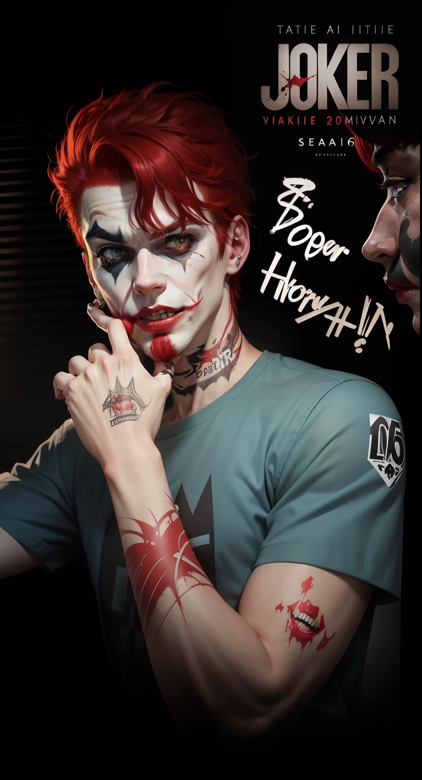 Joker face  ,Red Hair ,16  Age