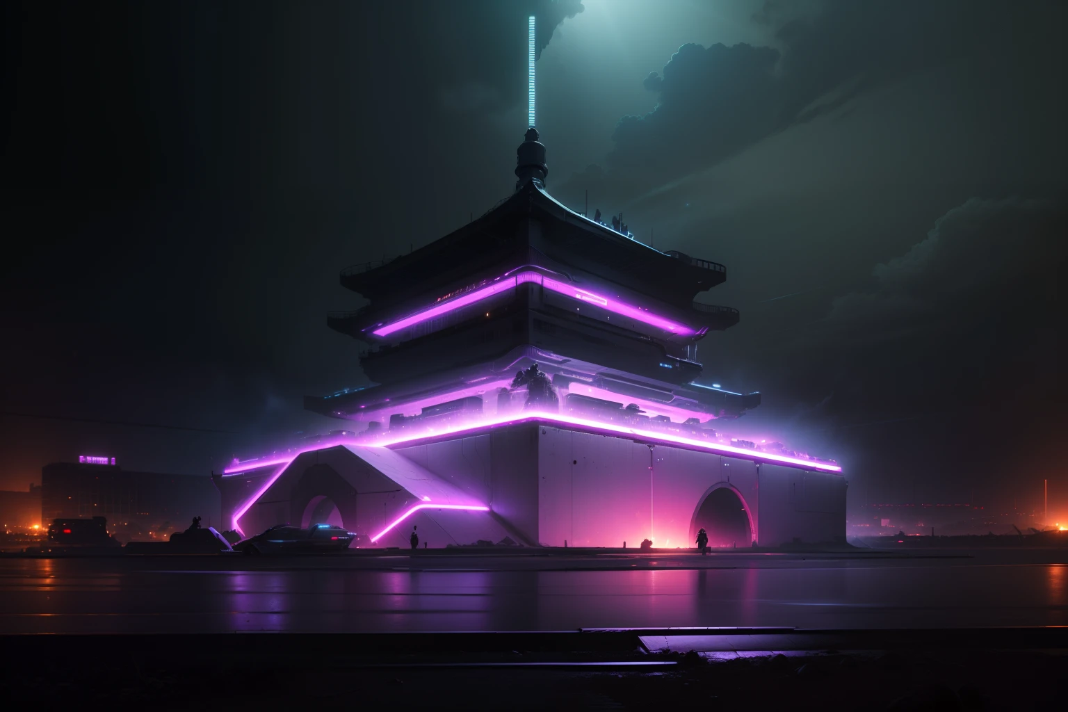 the night,cyber punk perssonage,rich lighting,sense of science and technology,Cool background,detail-rich