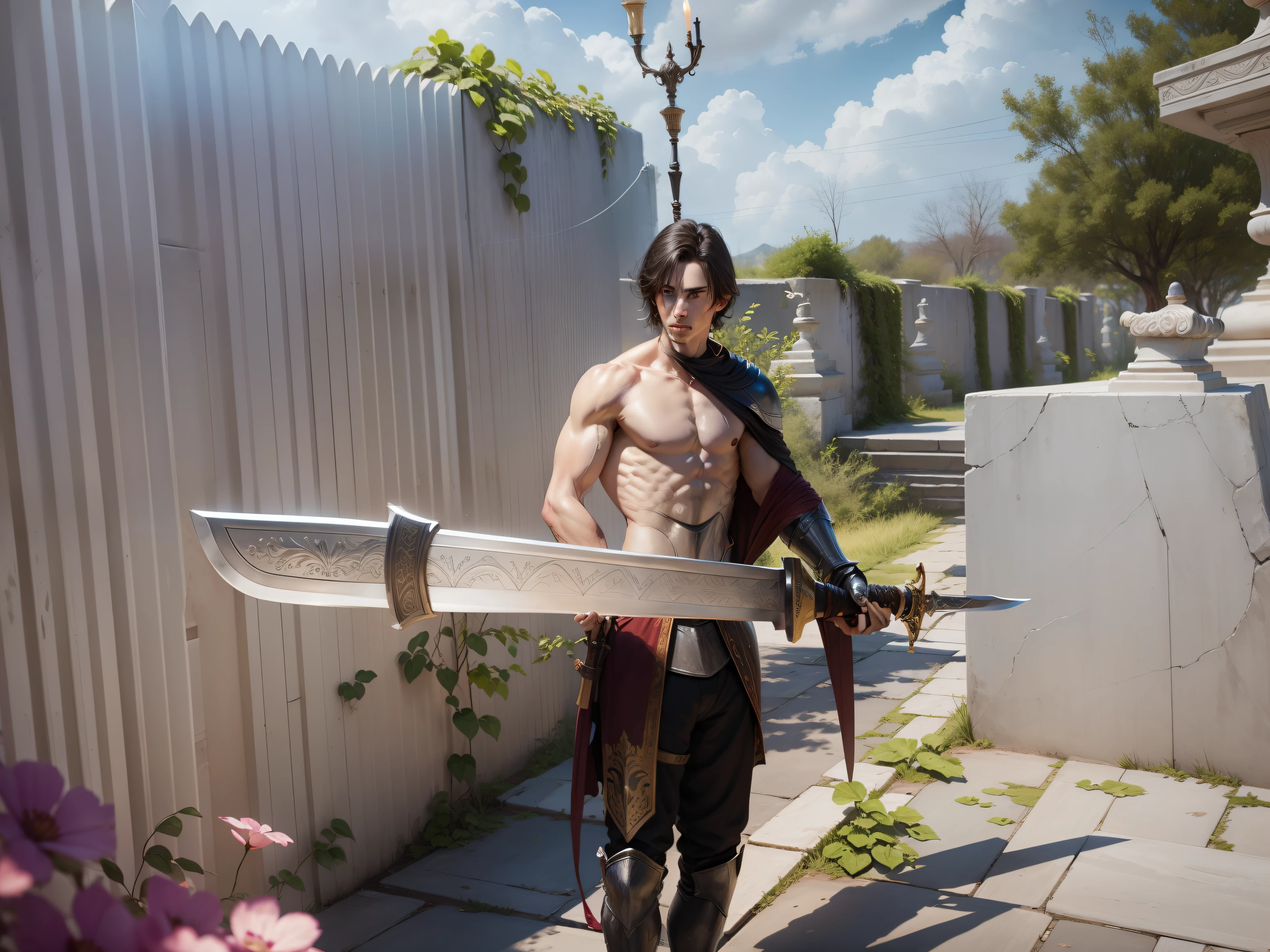 Knight holding a sword