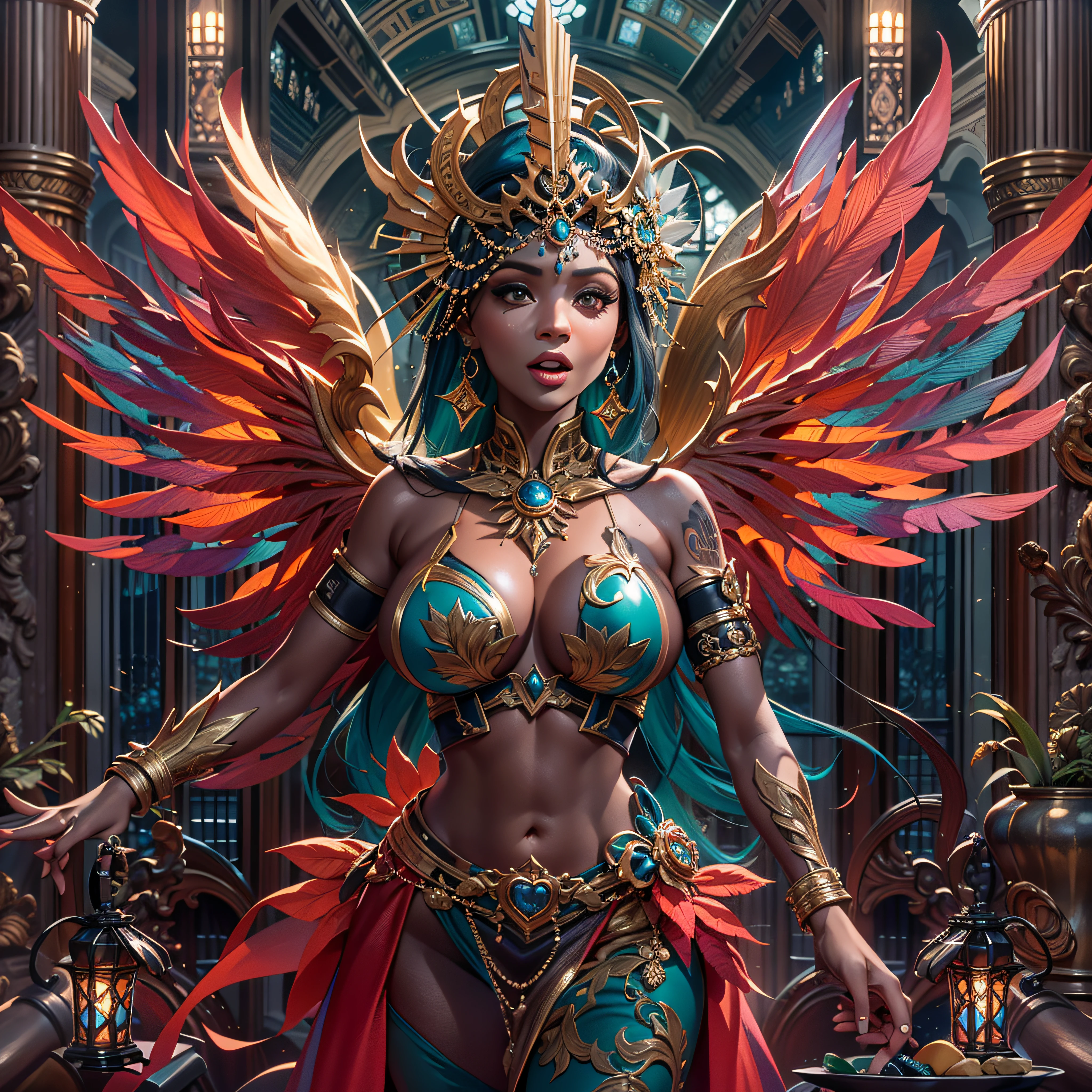 Master Masterpiece ultra Goddess Sun urban forest graduate deep path equirectangular_360 garden contre-jours Beholder "medieval" priestess Caduceus crux backlight global luminescence saturate Sunlight ecstatic volumetric lightning contrast meticulously intricate ultra pro-photo-realistic optimal reflection cgi vfx sfx ultra high_detail ultra high_quality max accurate reflex ultra highres vivid color-coded improved Octane-rendered UHD XT3 64K 32k 16K 8K DSLR HDR UnrealEngine5 romm rgb pbr 3dcg fxaa blu-ray enhanced fkaa txaa rtx ssao opengl-shader glsl-shader post-processing post-ptoduction cell-shading tone-mapping ombre analogique ultra_sharpness symmetrical angel surmounted wings surrounded intertwined feather éblouissantes Valkyrie-wings "Heavy Metal" Will-o'-the-wisp iota pixie sprite kindergarden female glamour walk Chevaleresque "Nicki Minaj" Cosplay aristocratic athletic tanmed skin perfect hairstyle obvious agate divine cheekbones effects reddened embarrassed ultra gorgeous beautiful_eyes Brown Pupils Black Iris Turquoise Sapphires Open Mouth water drop of water tongue droplet Teeth Smiles pilot Jacket Floating fringe lazuli Pearl Eccentric Cape Levitating Shoulders-Off chemise blanche dentelle clavicules papillotes satin orange reveal big breasts large sideboob felt corsait yellow spinel thick leather skirt amples nombril size revealing heart belt_chastity cadena pubic scarlet pubis-hairy obvious silk indigo silver adorned gold padlock thighs legs garters gothic stainless boots decorated onyx monastery opal marble ruby background Sundrop mannequins armor richly decorated chain chrome flat bands fathoms tin lys rune ornate emerald plasma glyphs Tourmaline lava magic fire summon milkweed incandescent Crystalline creature viceroy (EOS R6 135mm 1/1250s f/2.8 ISO400) monarch conjuration flowering butterfly Hearth lantern CGSCOSITY invocation monster floraison population Ark Church Earth chef-d' tattoo Bruce_Weber sex girls naked nsfw varied multi etc.