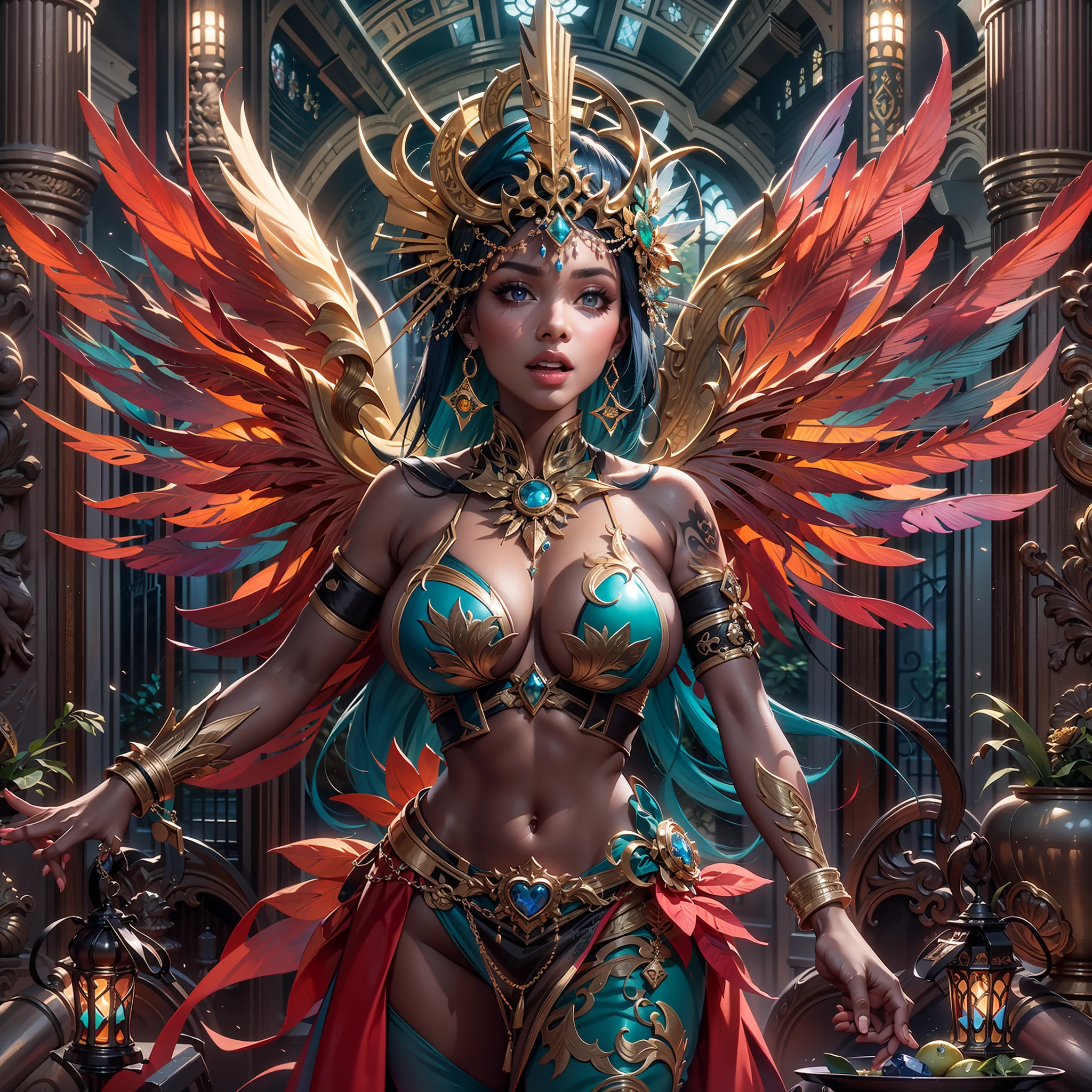 Master Masterpiece ultra Goddess Sun urban forest graduate deep path equirectangular_360 garden contre-jours Beholder "medieval" priestess Caduceus crux backlight global luminescence saturate Sunlight ecstatic volumetric lightning contrast meticulously intricate ultra pro-photo-realistic optimal reflection cgi vfx sfx ultra high_detail ultra high_quality max accurate reflex ultra highres vivid color-coded improved Octane-rendered UHD XT3 64K 32k 16K 8K DSLR HDR UnrealEngine5 romm rgb pbr 3dcg fxaa blu-ray enhanced fkaa txaa rtx ssao opengl-shader glsl-shader post-processing post-ptoduction cell-shading tone-mapping ombre analogique ultra_sharpness symmetrical angel surmounted wings surrounded intertwined feather éblouissantes Valkyrie-wings "Heavy Metal" Will-o'-the-wisp iota pixie sprite kindergarden female glamour walk Chevaleresque "Nicki Minaj" Cosplay aristocratic athletic tanmed skin perfect hairstyle obvious agate divine cheekbones effects reddened embarrassed ultra gorgeous beautiful_eyes Brown Pupils Black Iris Turquoise Sapphires Open Mouth water drop of water tongue droplet Teeth Smiles pilot Jacket Floating fringe lazuli Pearl Eccentric Cape Levitating Shoulders-Off chemise blanche dentelle clavicules papillotes satin orange reveal big breasts large sideboob felt corsait yellow spinel thick leather skirt amples nombril size revealing heart belt_chastity cadena pubic scarlet pubis-hairy obvious silk indigo silver adorned gold padlock thighs legs garters gothic stainless boots decorated onyx monastery opal marble ruby background Sundrop mannequins armor richly decorated chain chrome flat bands fathoms tin lys rune ornate emerald plasma glyphs Tourmaline lava magic fire summon milkweed incandescent Crystalline creature viceroy (EOS R6 135mm 1/1250s f/2.8 ISO400) monarch conjuration flowering butterfly Hearth lantern CGSCOSITY invocation monster floraison population Ark Church Earth chef-d&#39 tattoo Bruce_Weber sex girls naked nsfw varied multi etc.