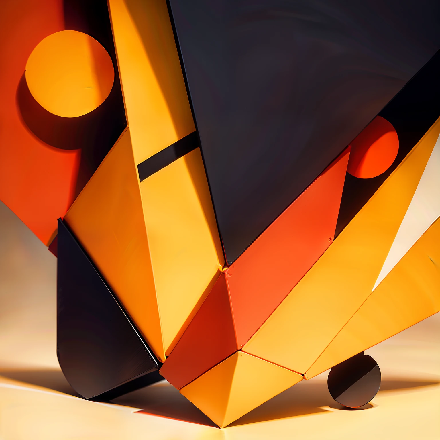 Red ,yellow, Orange, black, white background, modern abstract, simple shapes not detailed, ar 2:3