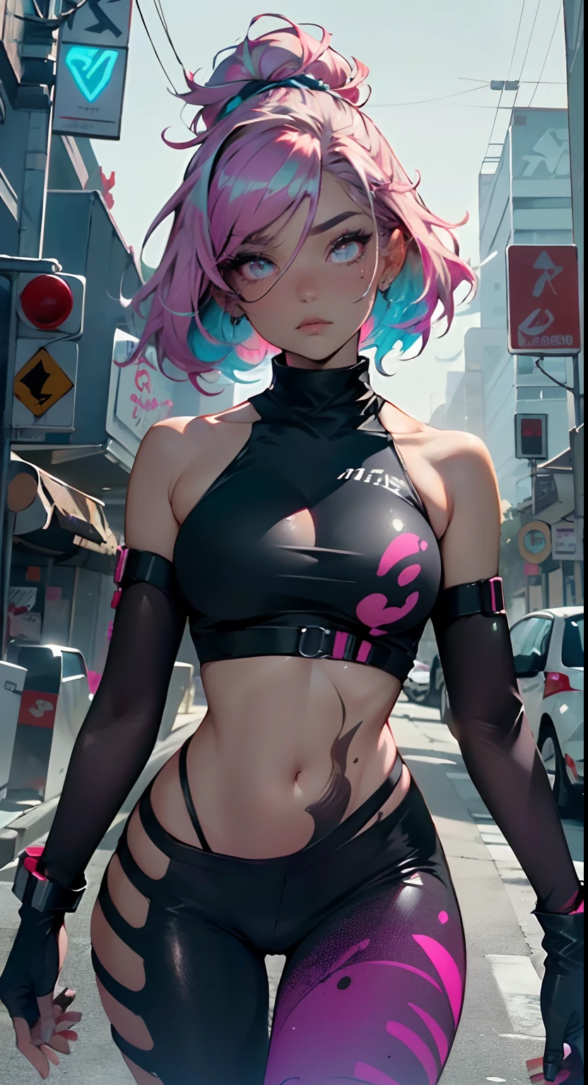 menina dos desenhos animados bonito,(((1girl))),((Extremely cute and cute liquid hair dye hair anime girl walking down the street)),

(seios grandes:1.4),Sagging Tits,short hair,(((Liquid hair dye:1.1,cabelo roxo neon|cabelo rosa neon|cabelo azul neon|cabelo aqua neon|cabelo roxo|fuchsia hair|cabelos azuis fluorescentes|cabelo de ametista|cabelo neon|cabelo rosa brilhante :1.5,cabelos brilhantes: 1.3,cabelo feito de tinta e desafia a gravidade,fluxo espesso,Splatter de tinta:1.3,cabelos brilhantes: 1.3,cabelos coloridos vibrantes))),((Heterocromia,olho1 roxo,Olho2 Rosa,olhos virados para cima:1.3,olhos perfeitos,belos olhos detalhados,rainbow glows ultra-detailed deep pink purple eyes:1.1,gradient eyes:1,belos olhos finamente detalhados:1,symmetric eyes:1,grande destaque nos olhos:1.2)),((gordura)),(((pele lustrosa:1.5,pele brilhante: 1.5,pele bronzeada,pele brilhante,pele muito brilhante,corpo brilhante,plastic glitter skin,pele brilhante exagerada))),(abdome inferior da aranha,cintura estreita,quadril largo,corpo atletico,pernas infladas,delicados dedos detalhados,corpo detalhado,Detailed arms,human hands,(rosto detalhado)),

Pescador,sacanagem,sedutor,Erotic,((((NSFW))))

(((liquid paint clothes,clothes made of liquid paint))),Peito Inferior,with liquid paint micro clothes,pintura corporal, pingando tinta,(roupa detalhada,roupas detalhadas),Tiny liquid flossing pain,pernas nuas,

(dynamic pose:1.0),foco apenas,Embarrassed,Centrado,scale to fit dimensions,rule of thirds,

ao ar livre,((vista noturna)),(muito bonita cidade neon synthwave,cyberpunk rua noturna Fundo:1.5,dim sky,nuvens espessas),((neon lights)),(Estilo cyberpunk,neon lights, (fundo do tema synthwave), Lonely Street),(((Antecedentes detalhados:1.25))),

(best quality),(high resolution),(foco nítido),(Ultra Detalhado),(extremamente detalhado),(extremely high quality artwork),8k_papel de parede,(CG 8k extremamente detalhad