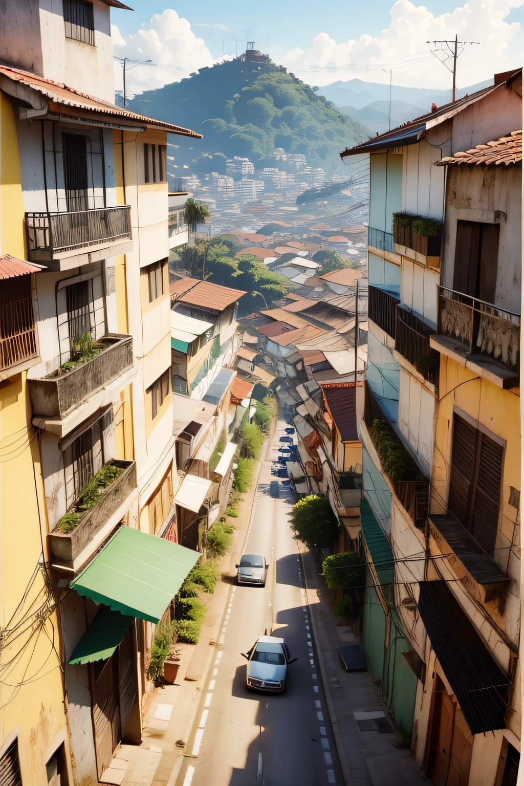 imagem de cidade antiga , com um toque moderno