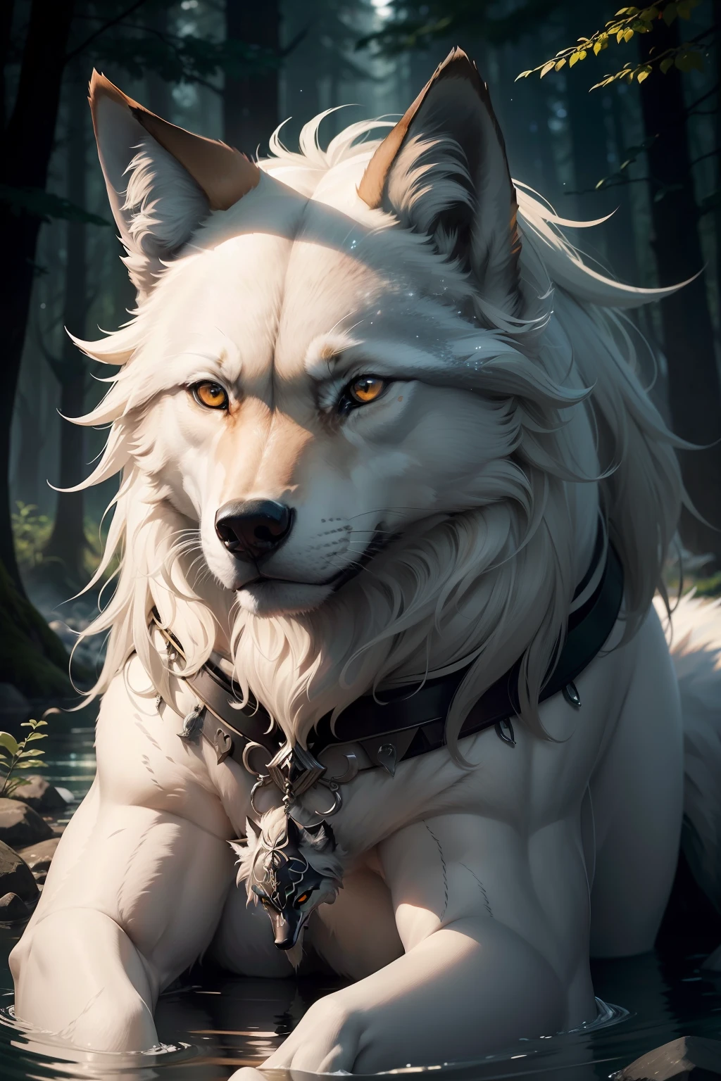 The Savage Spirit: The Clear-Eyed Wolf"
Description: "The Wild Spirit: The Light-Eyed Wolf" is a work of art depicting a lone wolf with clear eyes, Overflowing with mystery and beauty. This piece captures the essence of the wolf as an instinctive animal, free and connected to nature, without the presence of other human beings.
At the center of the composition, The wolf is in all its magnificence. Seu pelo espesso e cinza contrasta com o ambiente natural ao seu redor. Seus olhos, claros e penetrantes, refletem a luz do luar, conveying a sense of ancestral wisdom and a deep connection to nature.
Ao redor do lobo, a paisagem selvagem se desenrola, repleta de elementos naturais. Montanhas majestosas se erguem ao fundo, while towering and dense trees create a lush forest. The rich vegetation, The serene streams and the starry sky enhance the serenity and harmony of the environment.
A luz suave da lua ilumina a cena, adding a touch of mystery and magic. Ela destaca a pelagem do lobo, revealing subtle details and creating shadows that accentuate its powerful presence. Through a detailed representation, Observers can appreciate the wolf's facial features, from his attentive ears to his enigmatic expression.
"The Wild Spirit: The Clear-Eyed Wolf" invites viewers to contemplate the grandeur and serenity of the wolf as a symbol of the wild spirit. The emphasis on the wolf's clear eyes highlights its unique connection to the natural environment and its ability to survive and thrive in its solitude.
I hope this prompt inspires the creation of a work of art that conveys the imposing presence and beauty of wolves, focusing on his clear eyes and his solitary nature, enquanto se conectam com o mundo animal ao seu redor.