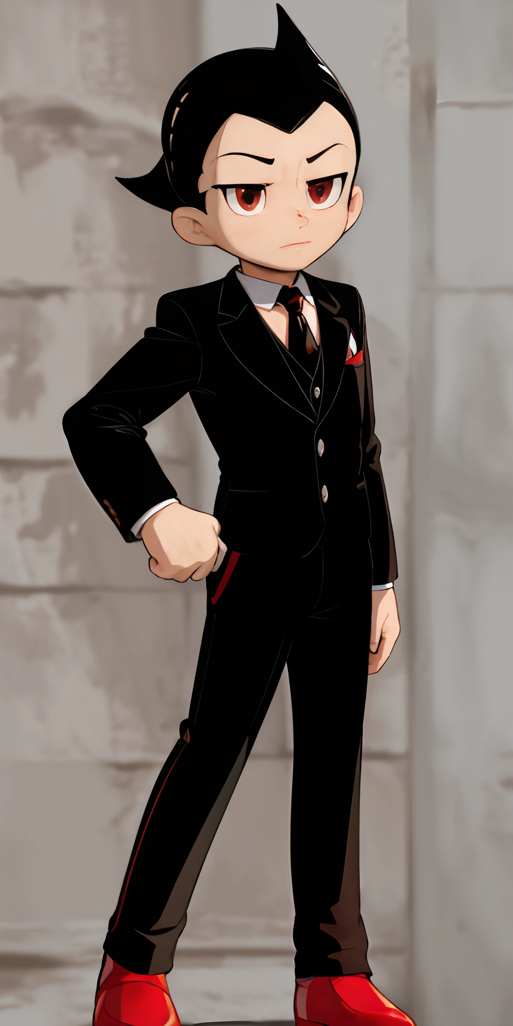 A close up of a cartoon of a man in a suit - SeaArt AI
