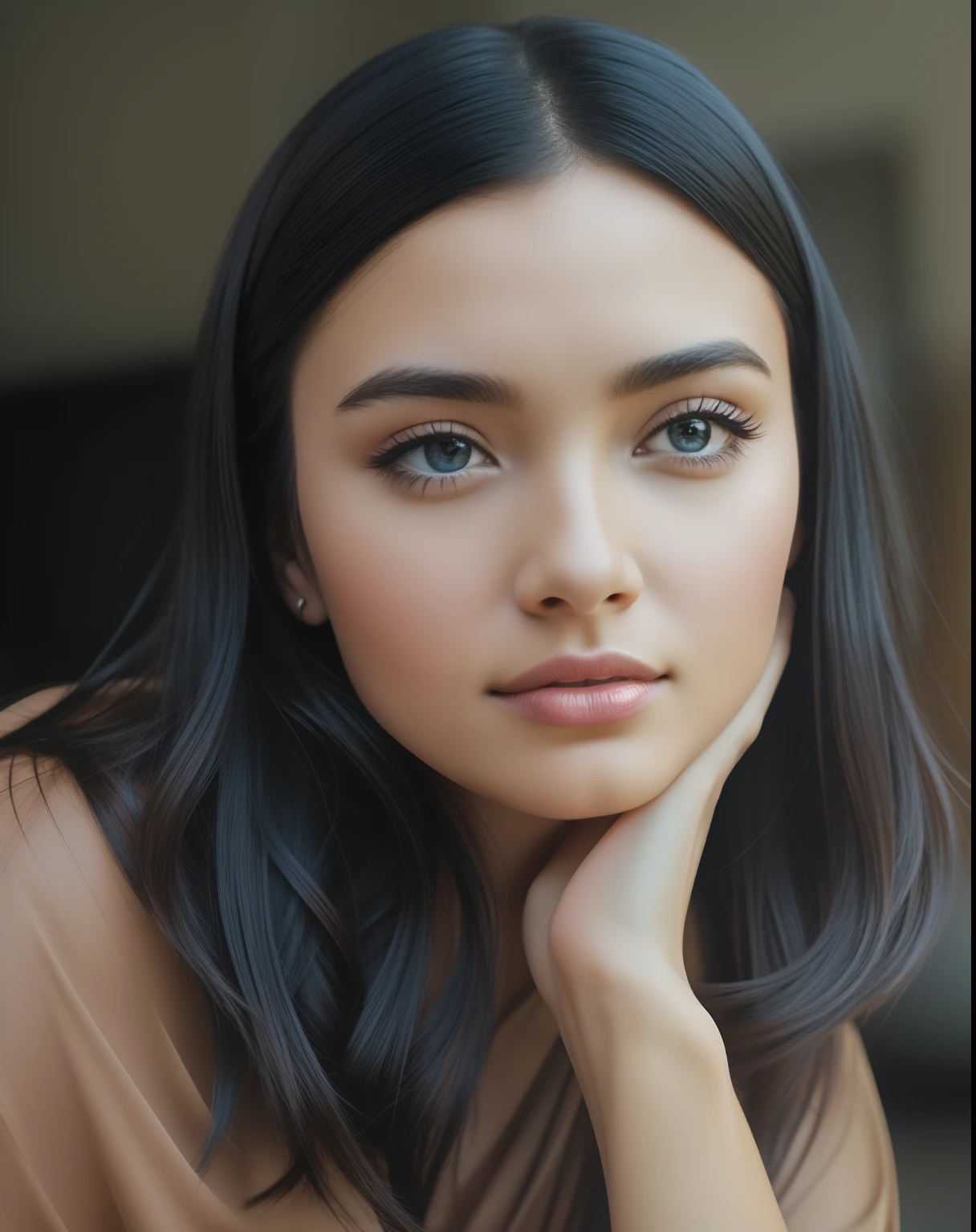 Create image background look like a cinematic,face realistic,and unique profile pic